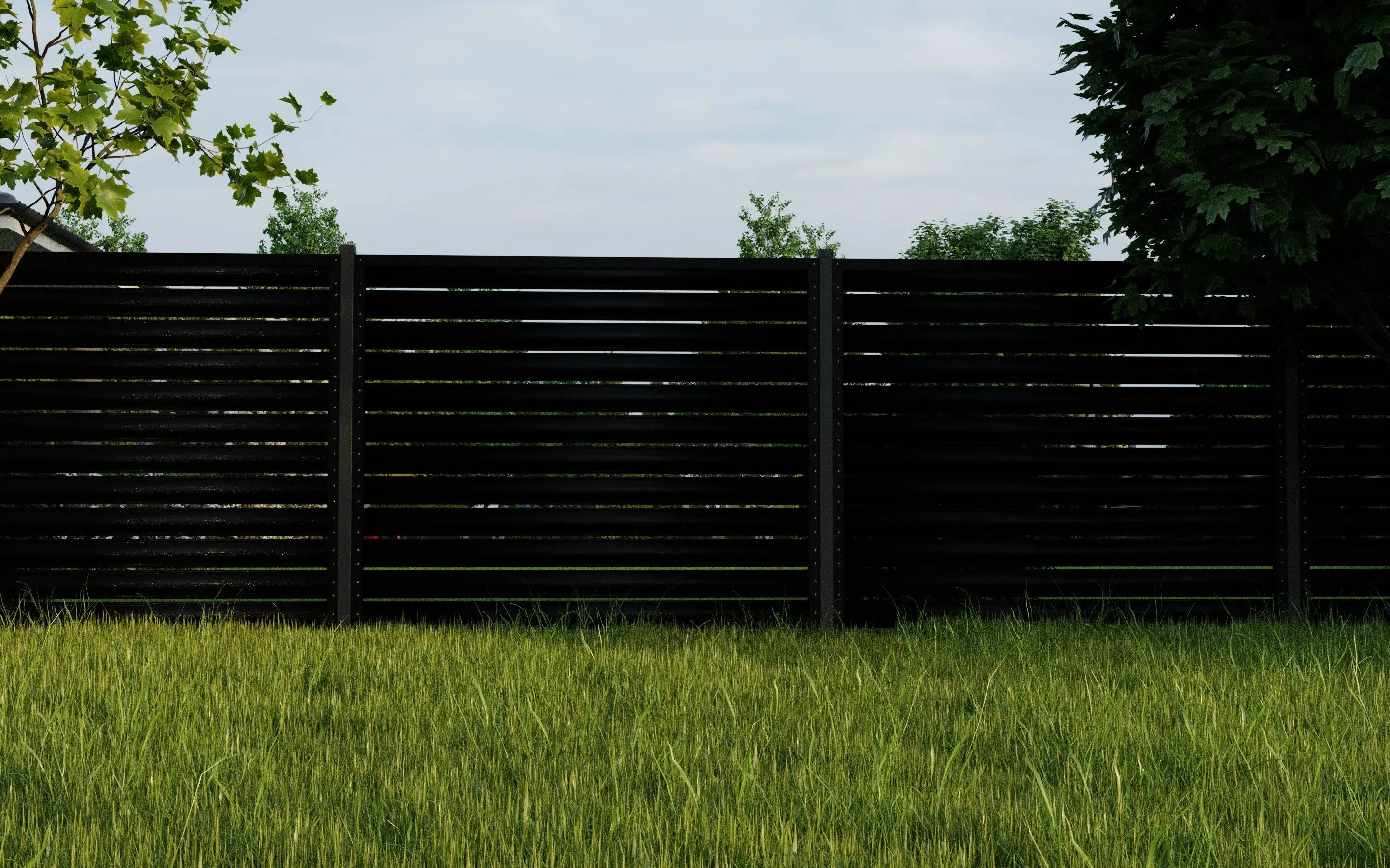 Fence Panel Terra | Black RAL9005 Hi-Mat Mavlli