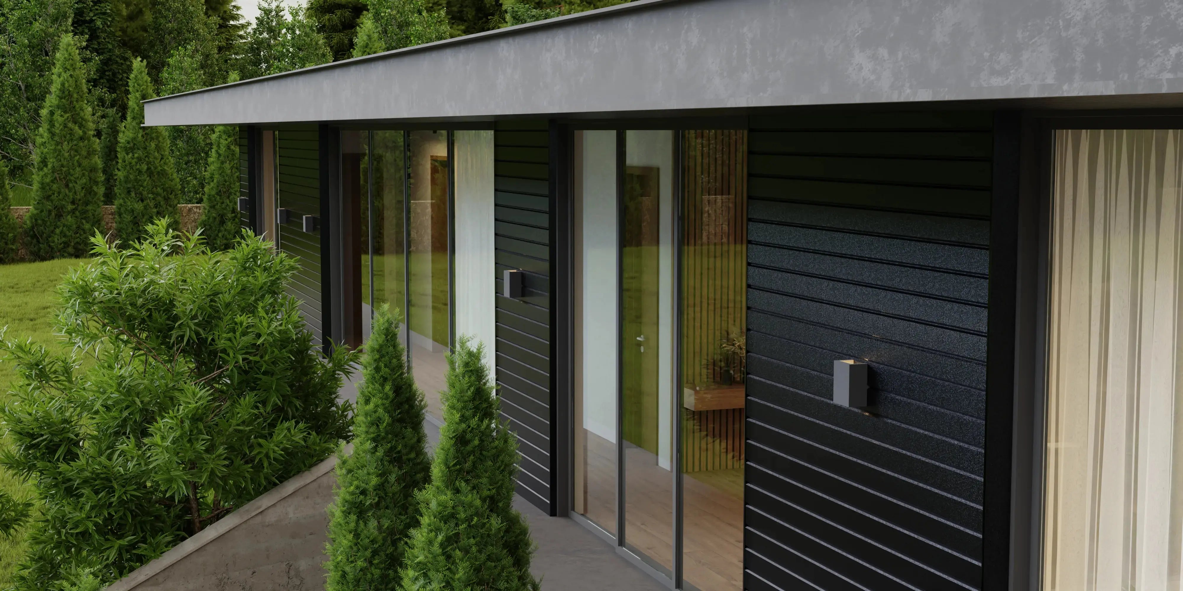 Steel Sheet Cladding | Grey RAL7024 Hi-Mat | 250x26 cm Mavlli