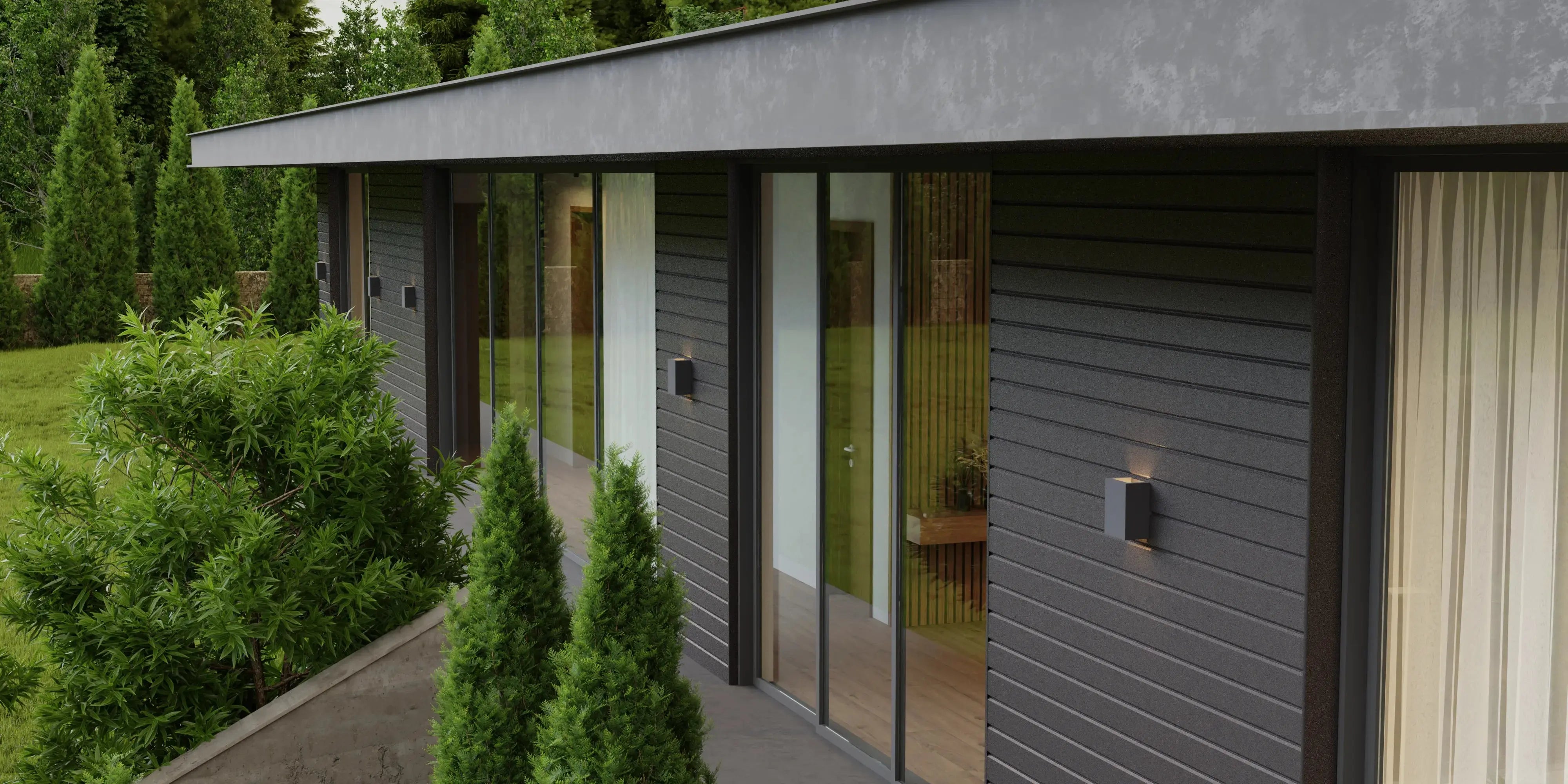 Steel Sheet Cladding | Dark Brown RAL8019 | 250x26 cm Mavlli