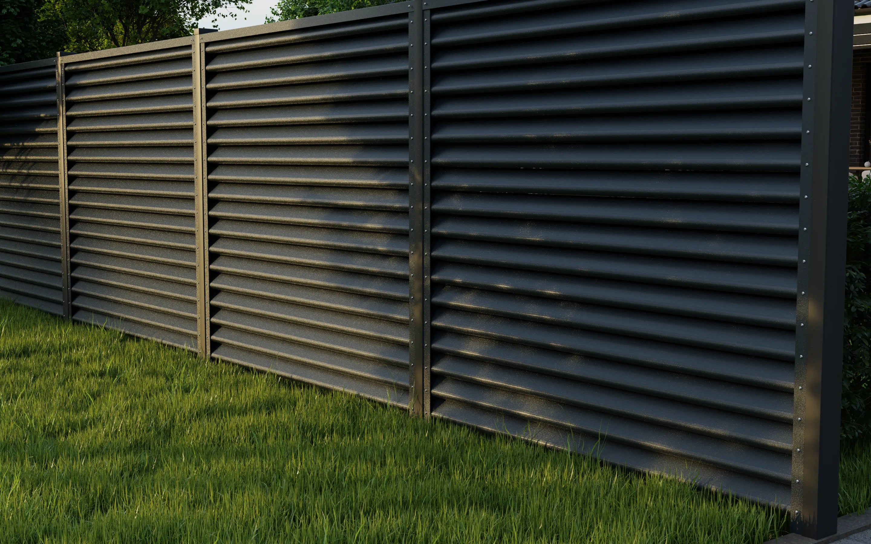 Schuttingpaneel Piramide | Antraciet Grijs | RAL7016