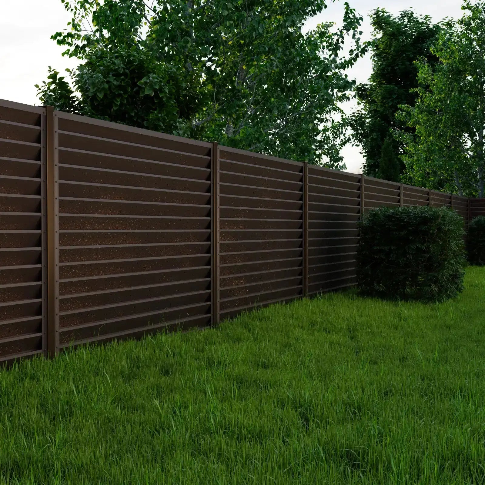 Fence Panel Sigma | Brown RAL8017 Mavlli