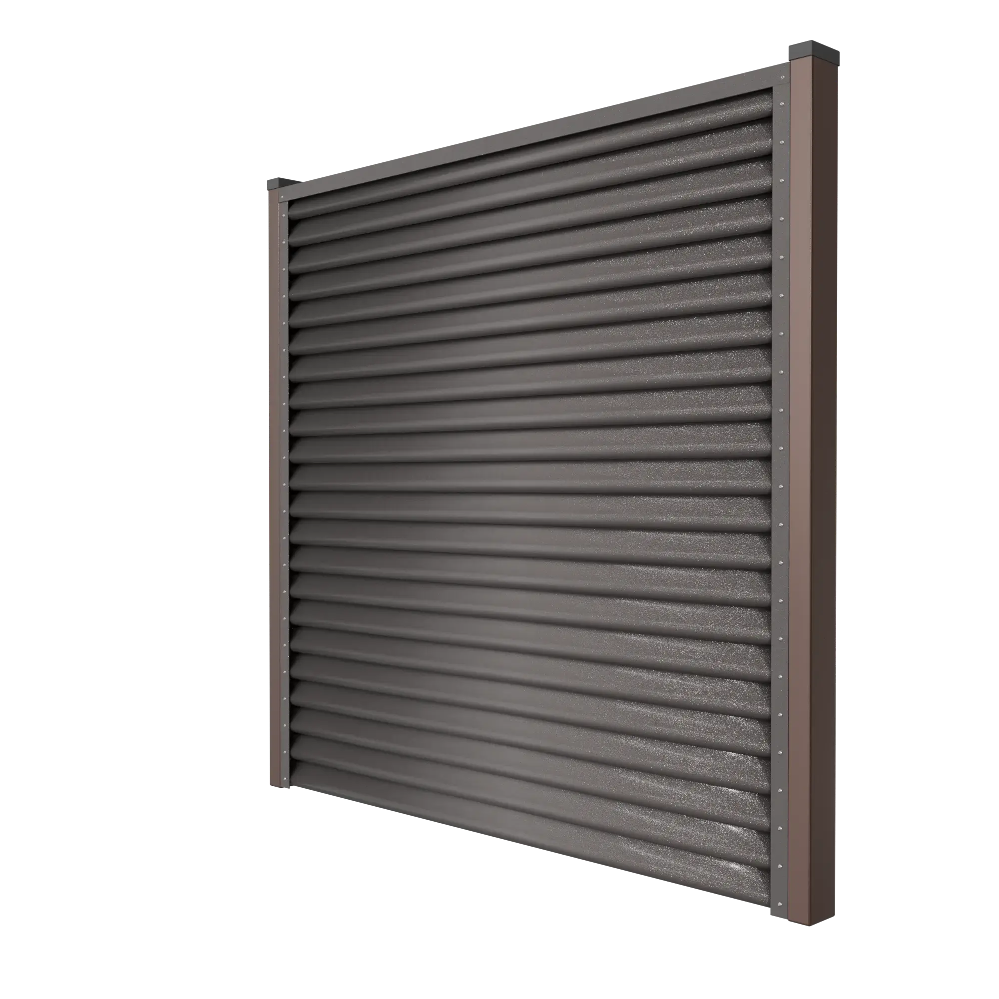 Fence Panel Pyramid | Dark Brown RAL8019 Mavlli