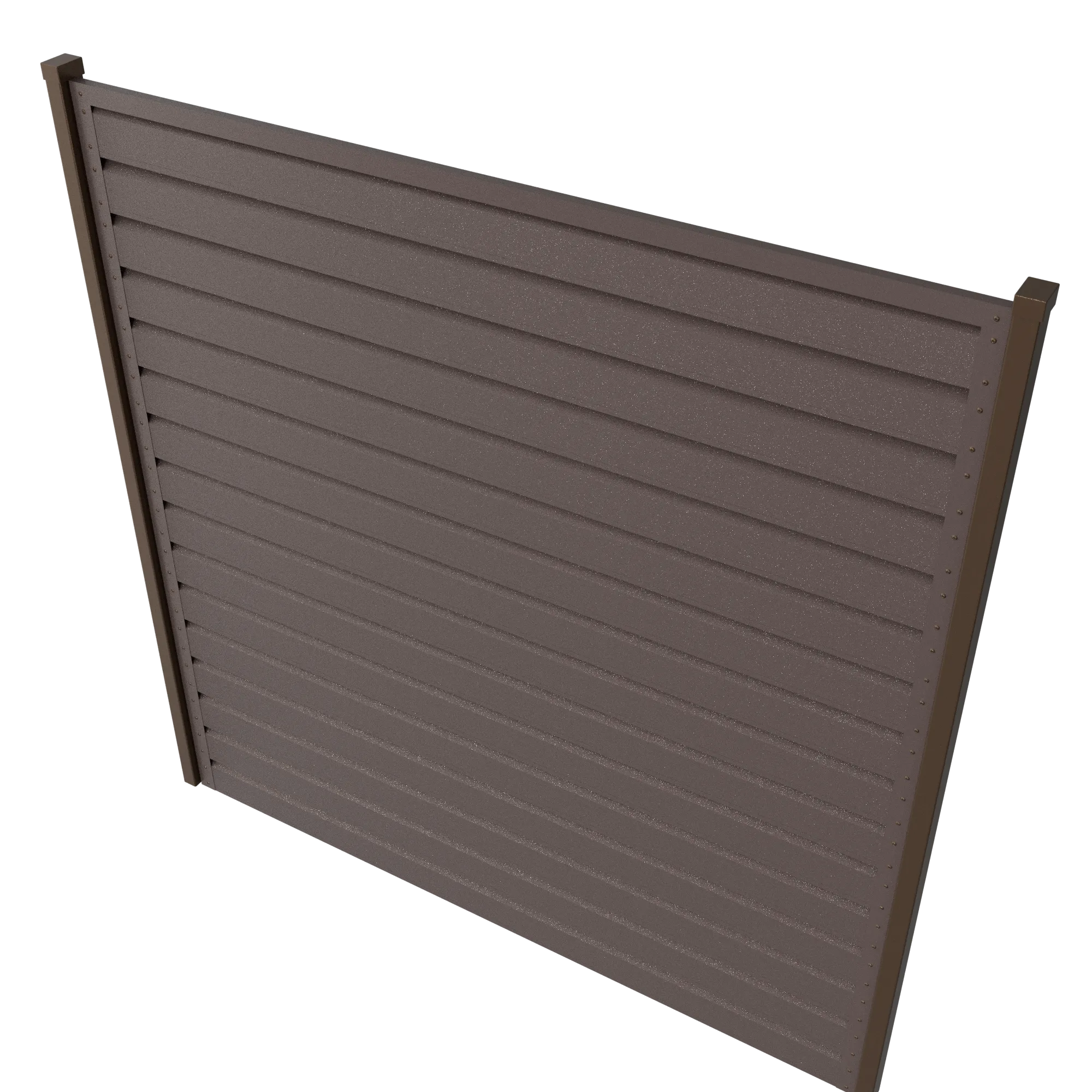 Panneau de clôture Rombo Mini | Brun chocolat RAL8017