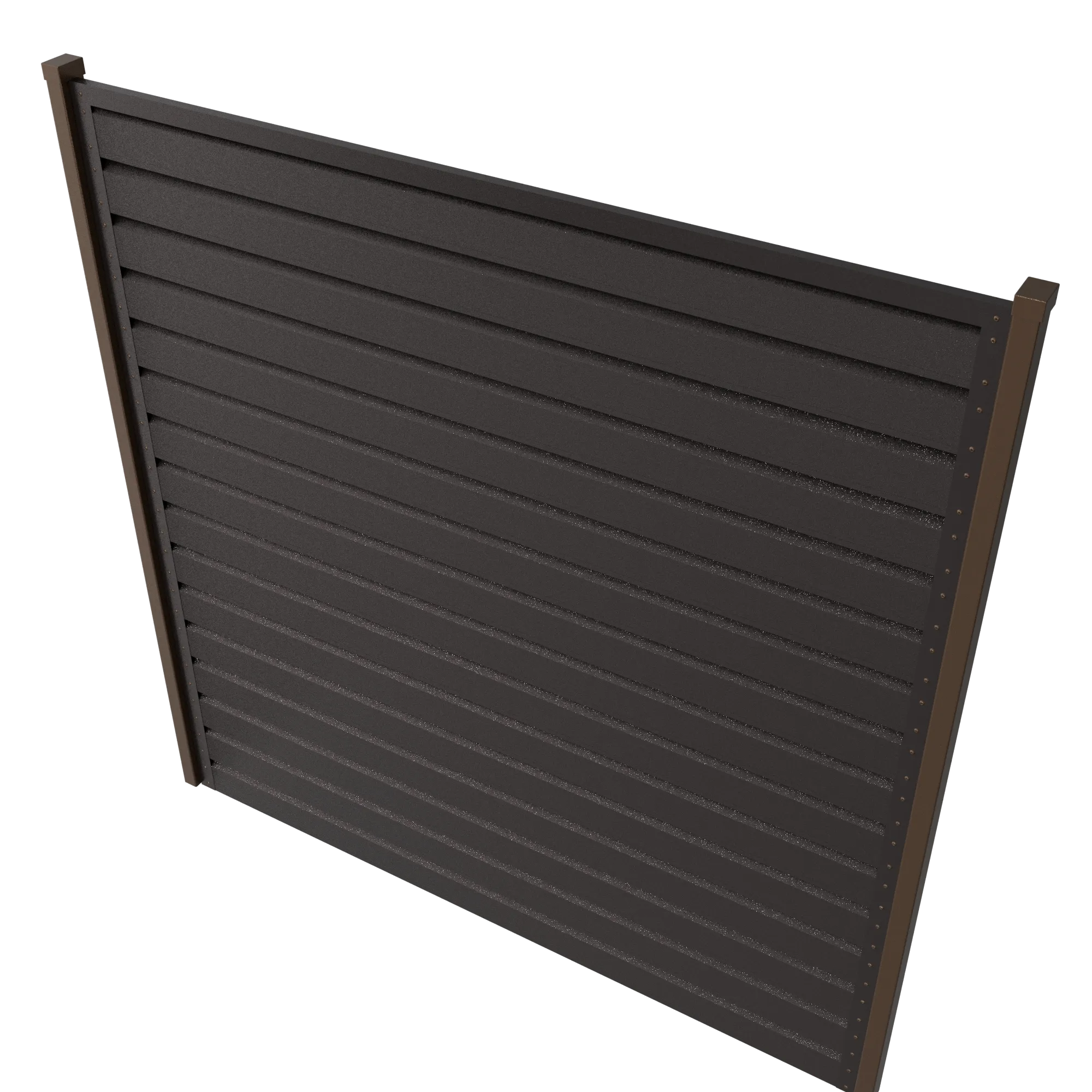 Panneau de clôture Rombo Mini | Brun métallique RAL8019