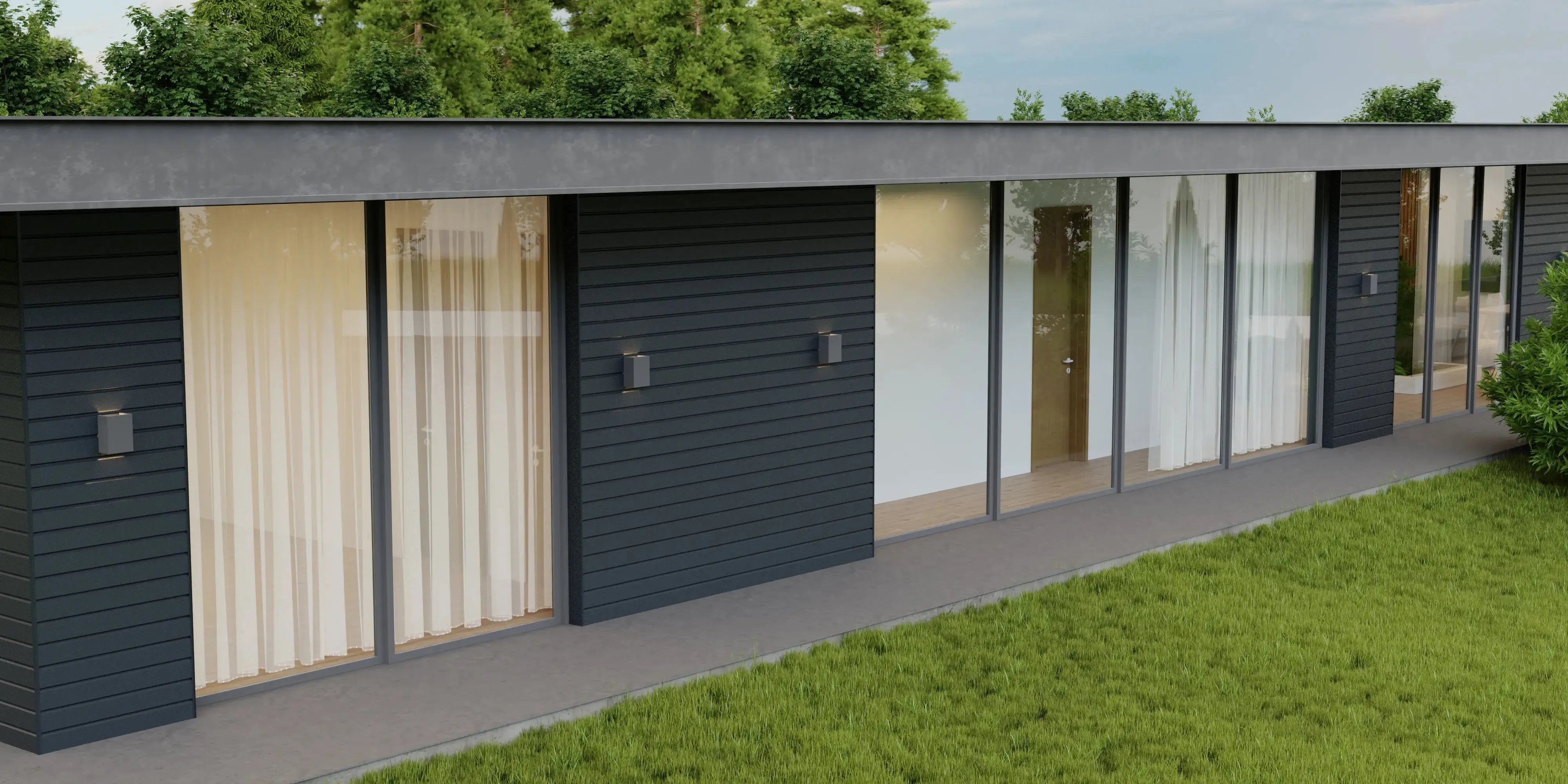 Steel Sheet Cladding | Anthracite RAL7016 | 250x26 cm Mavlli
