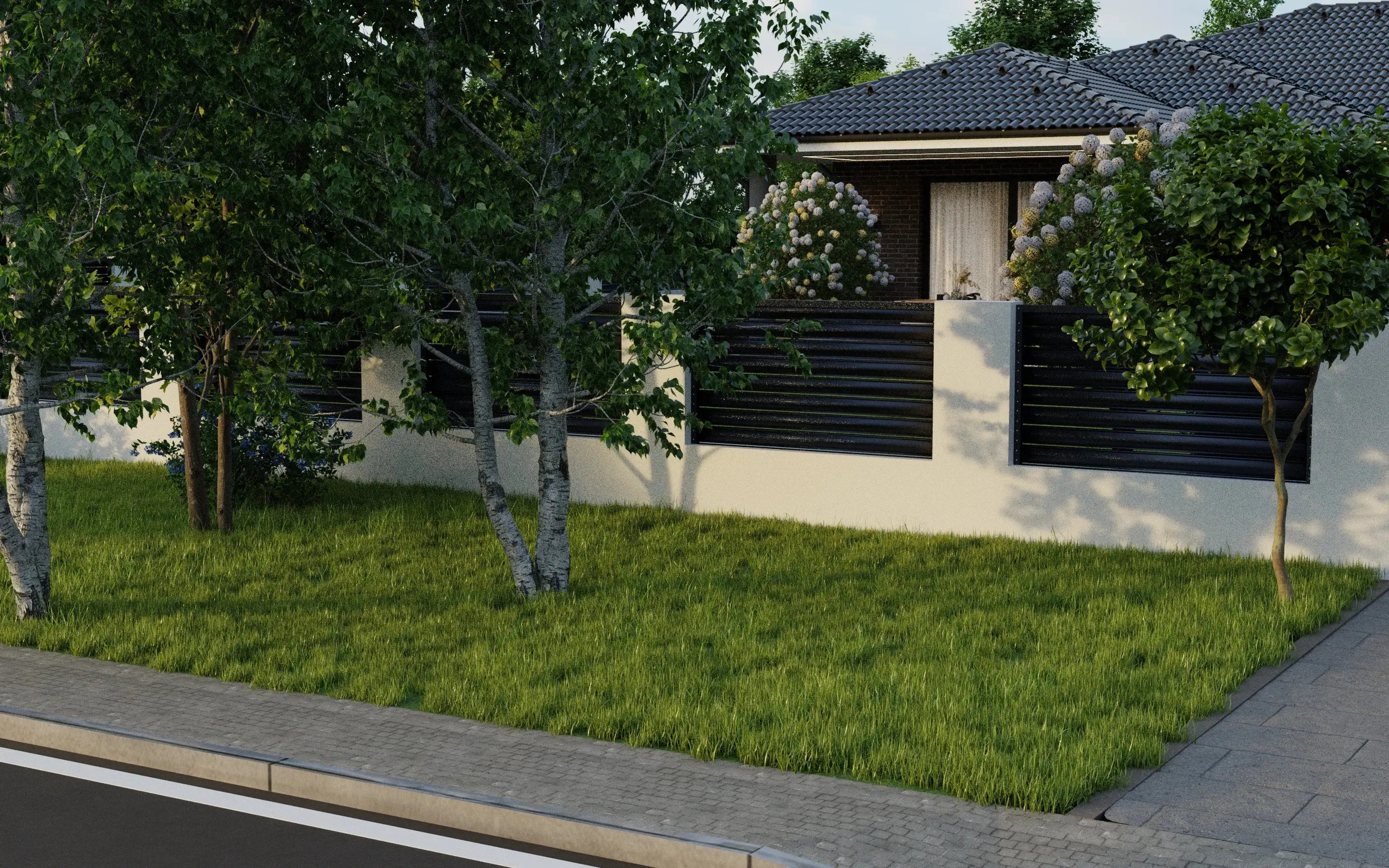 Fence Panel Terra | Grey RAL7024 Hi-Mat Mavlli