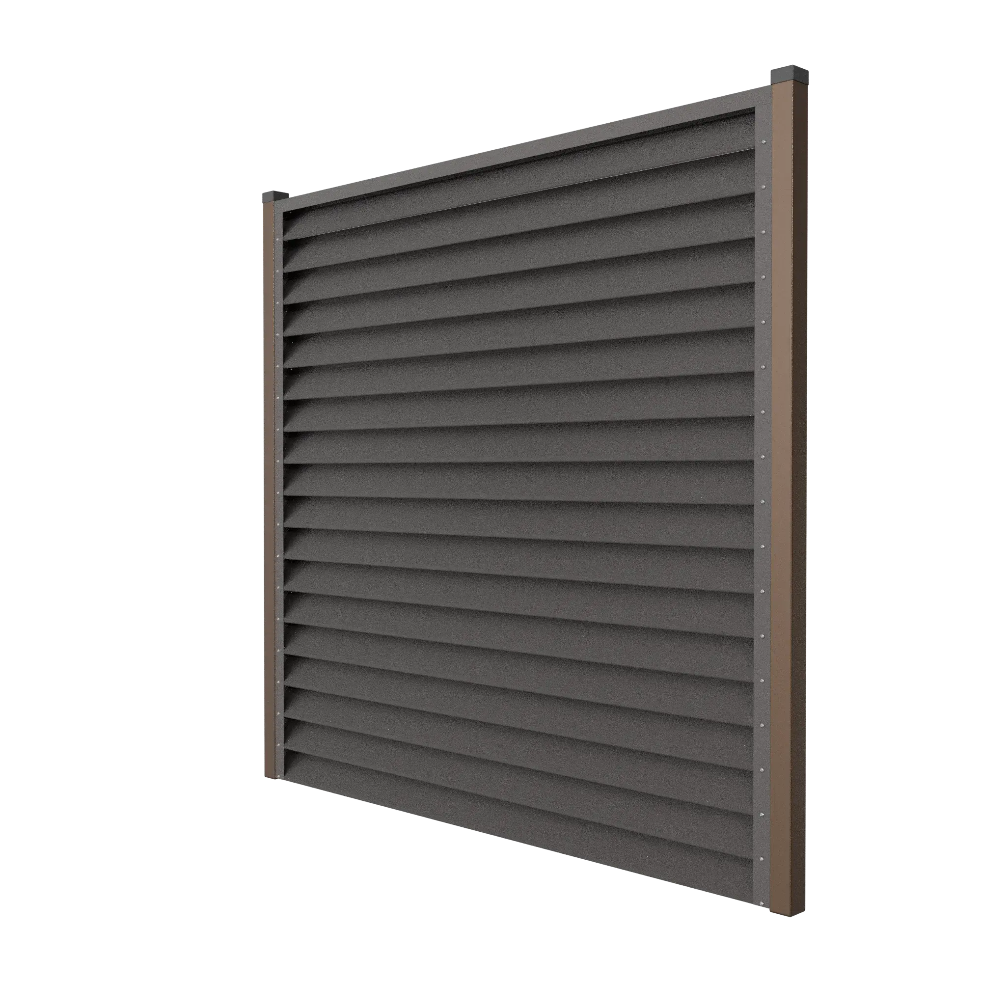 Fence Panel Sigma | Dark Brown RAL8019 Mavlli