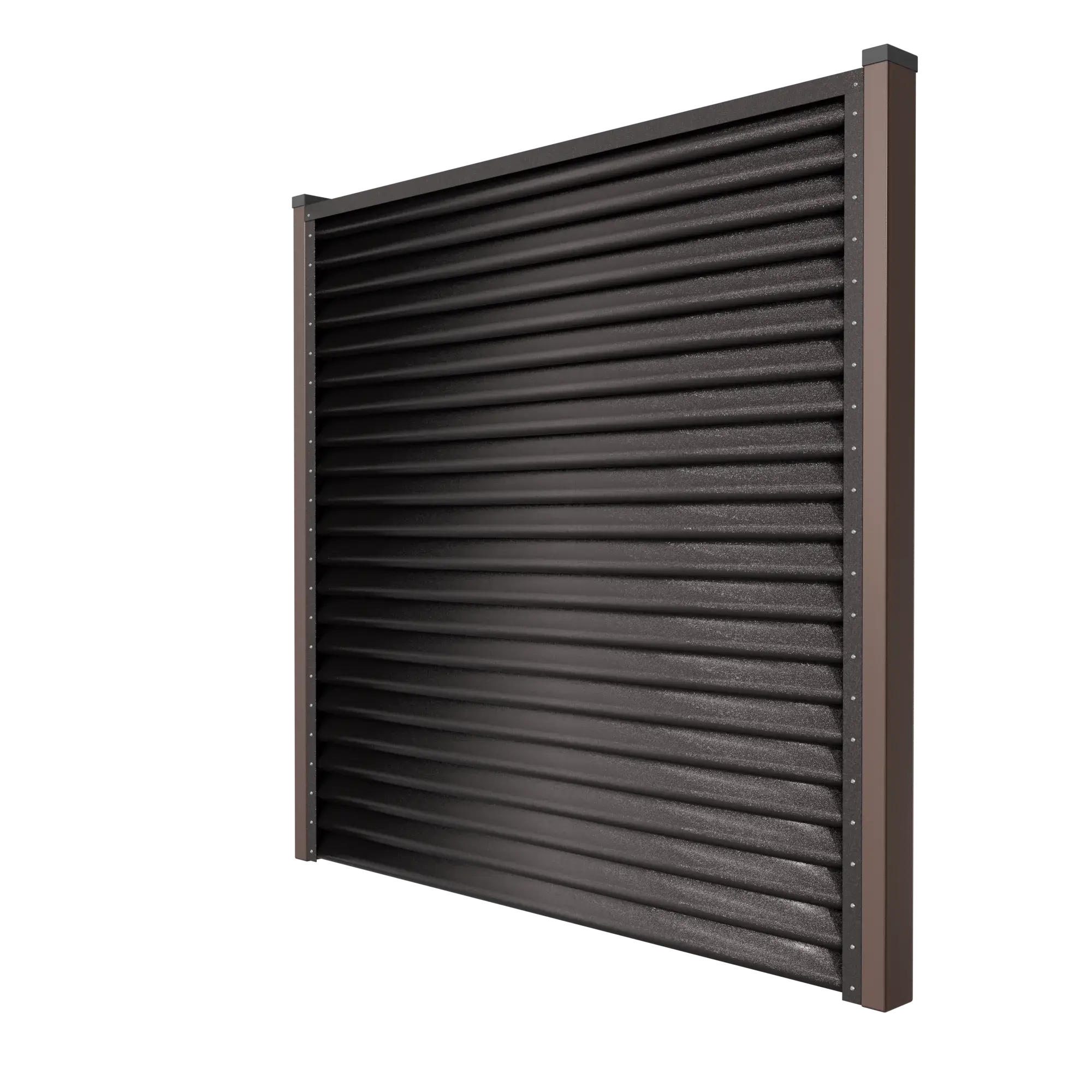Fence Panel Pyramid | Dark Brown RAL8019 Hi-Mat Mavlli