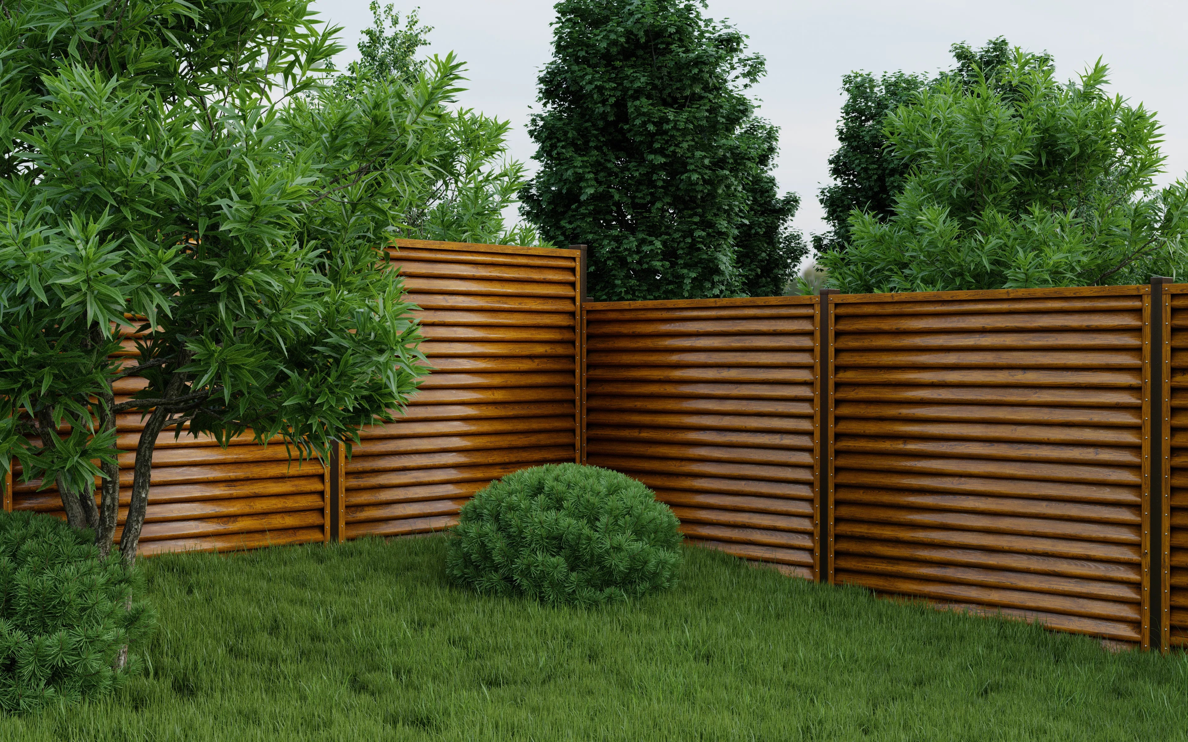 Schuttingpaneel Piramide Eik