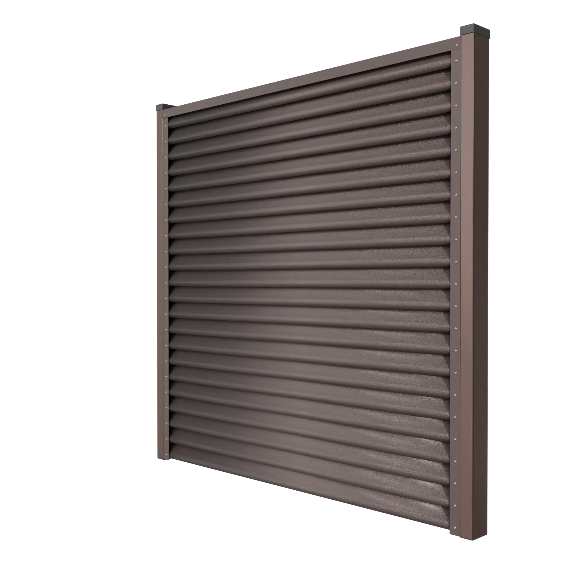 Fence Panel Pyramid | Brown RAL8017 Mavlli