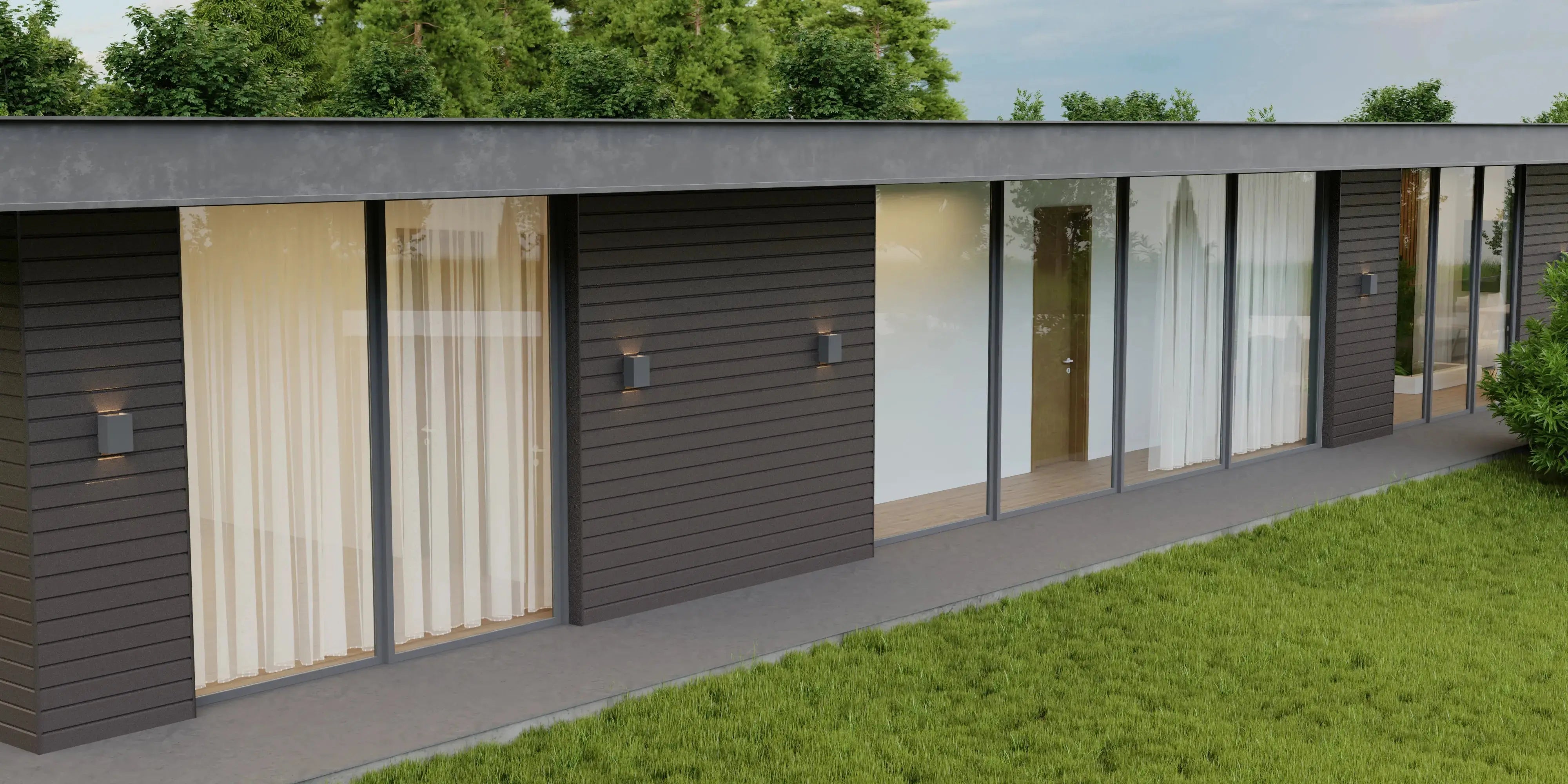 Steel Sheet Cladding | Dark Brown RAL8019 | 250x26 cm Mavlli