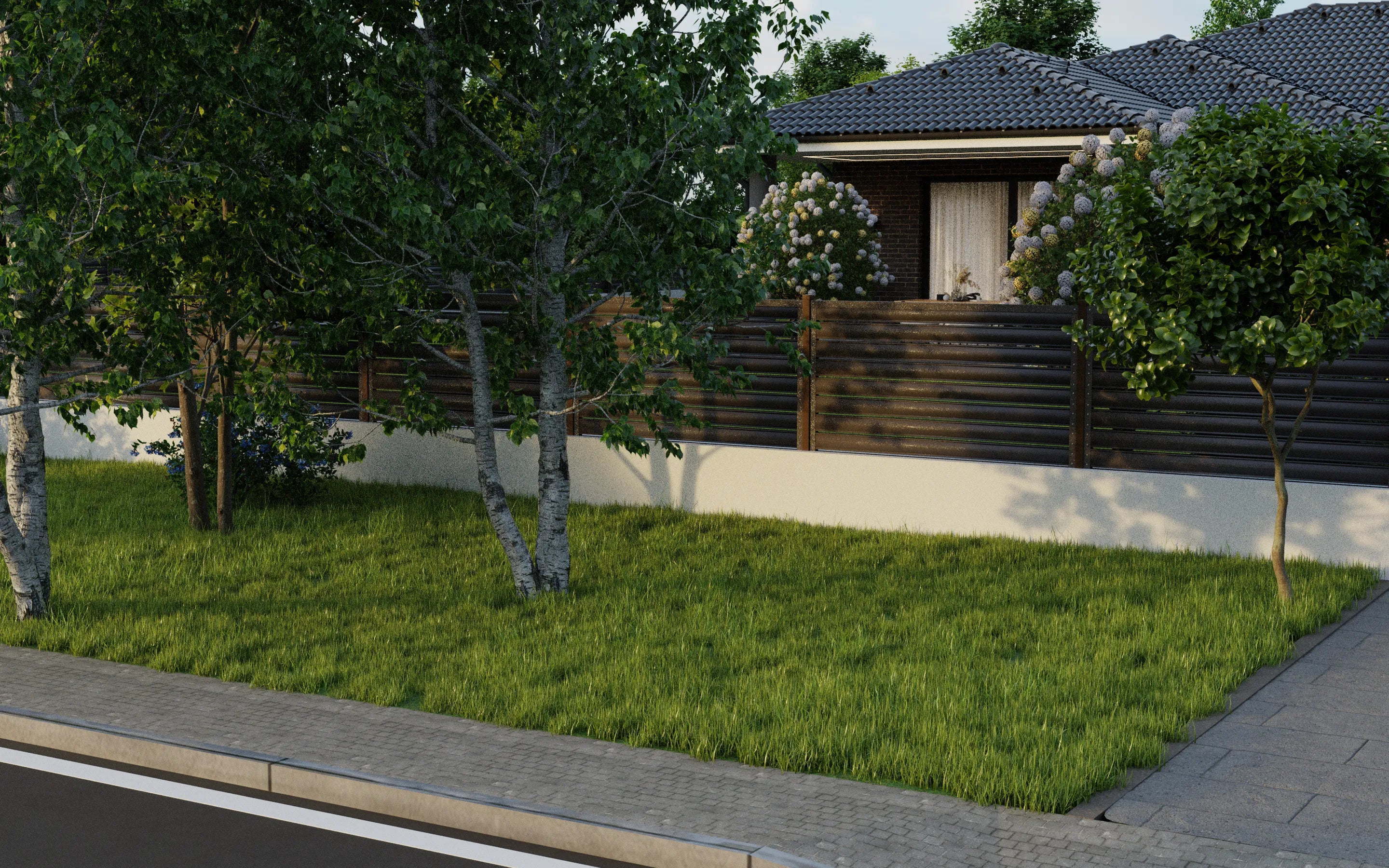 Panneau de clôture Terra | Dark Brown | RAL8019