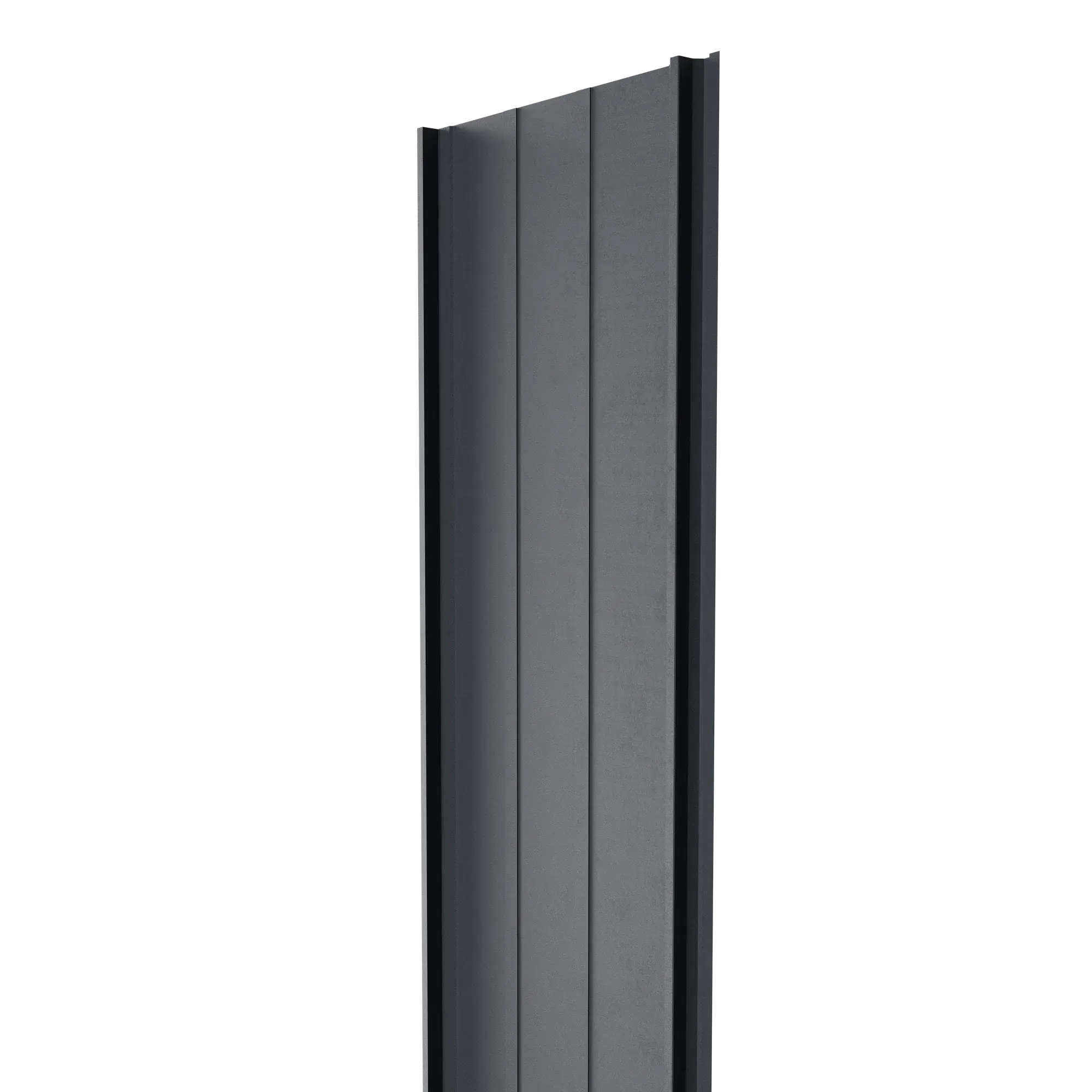 Steel Click-System Cladding Panel | Grey RAL7024 | 255x55 cm Mavlli