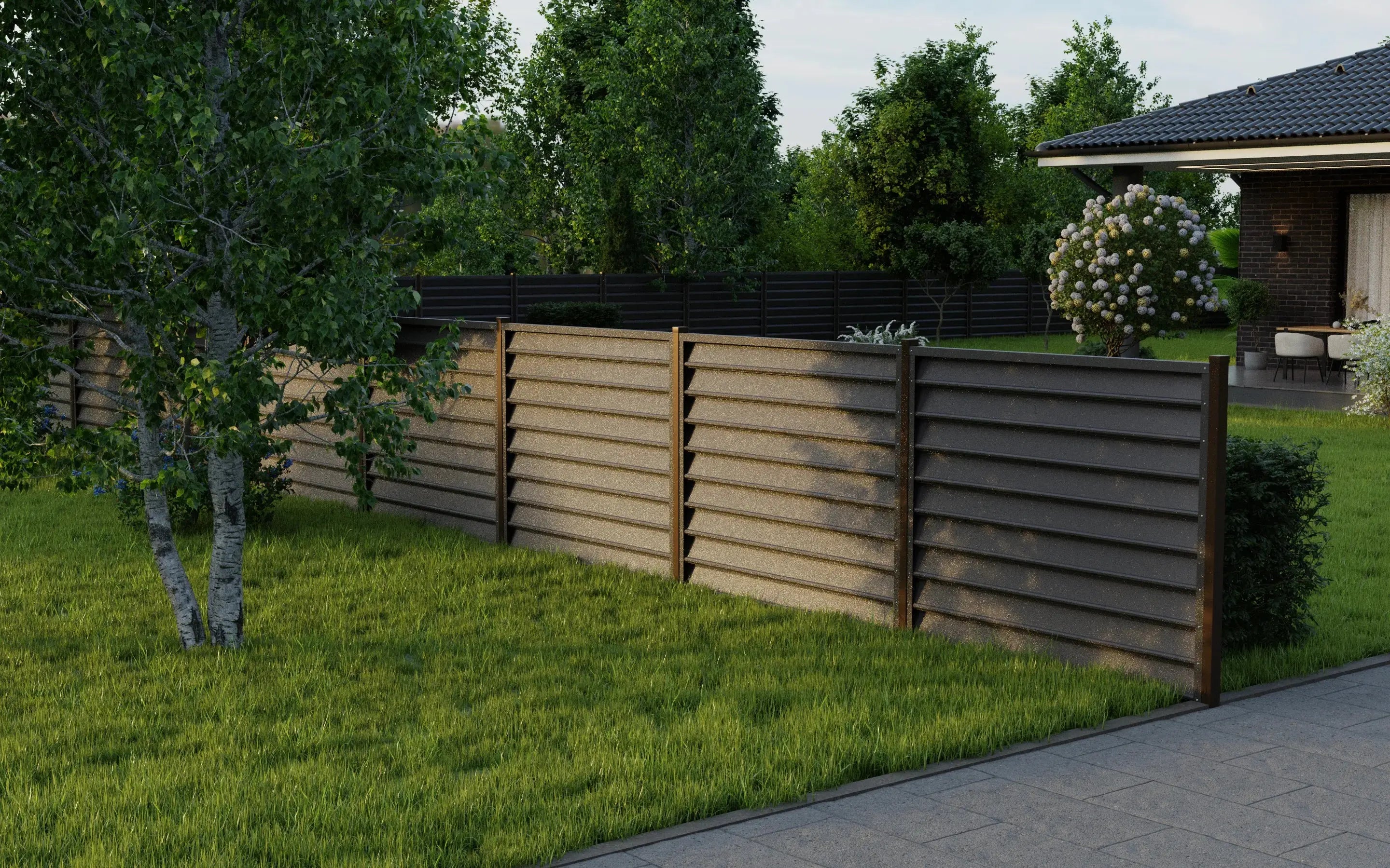 Fence Gamma | Dark Brown RAL8019 Mavlli