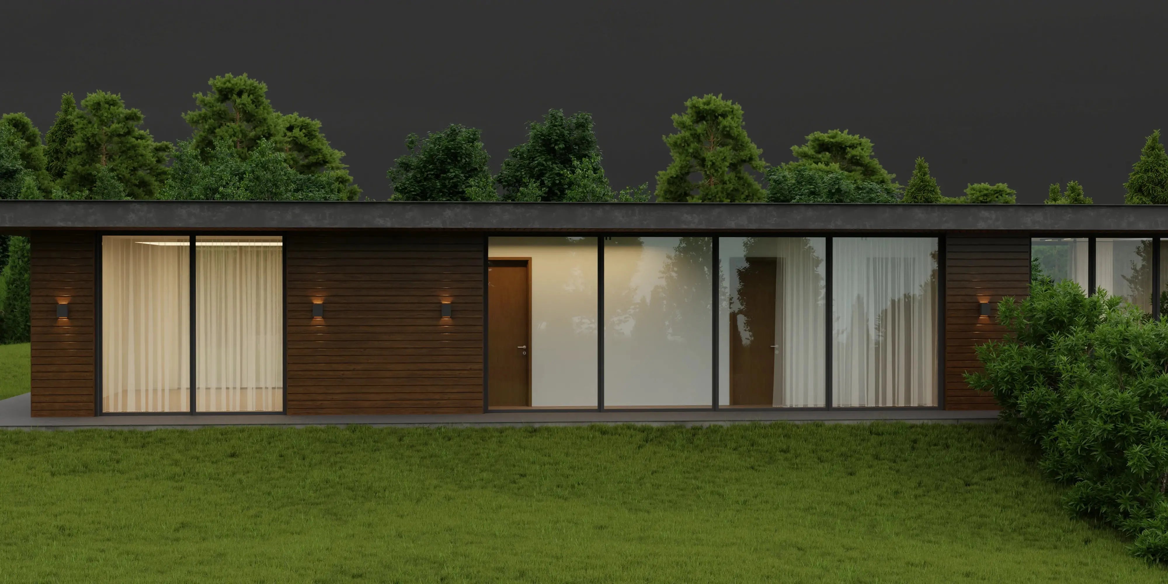 Steel Sheet Cladding | Walnut | 250x26 cm Mavlli