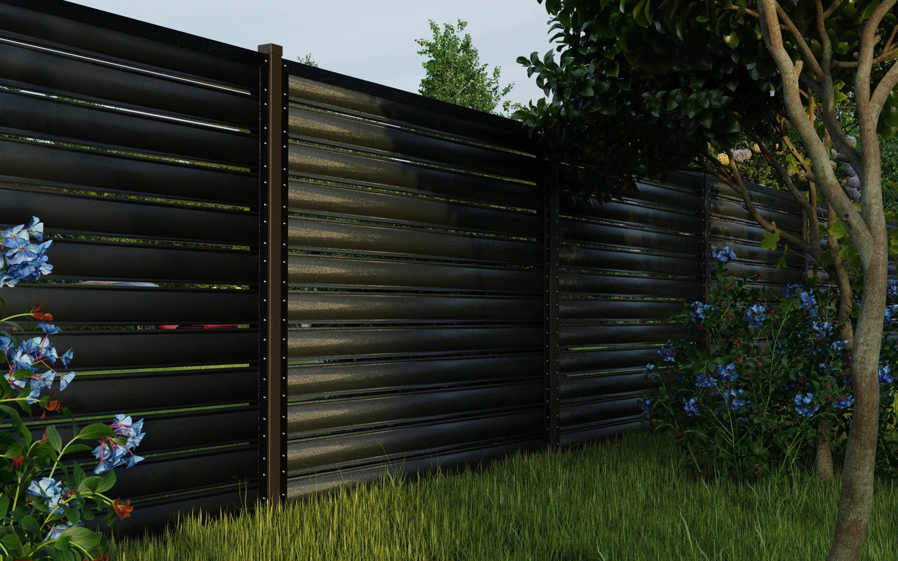 Fence Panel Terra | Grey RAL7024 Hi-Mat Mavlli