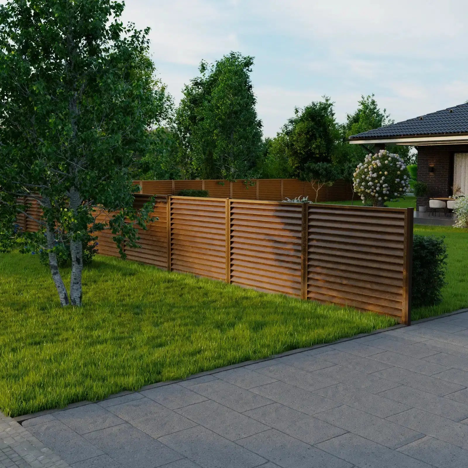 Fence Panel Sigma | Walnut Mavlli