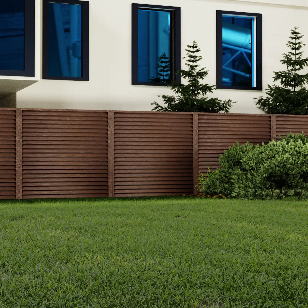 Panneau de clôture Sigma Walnut