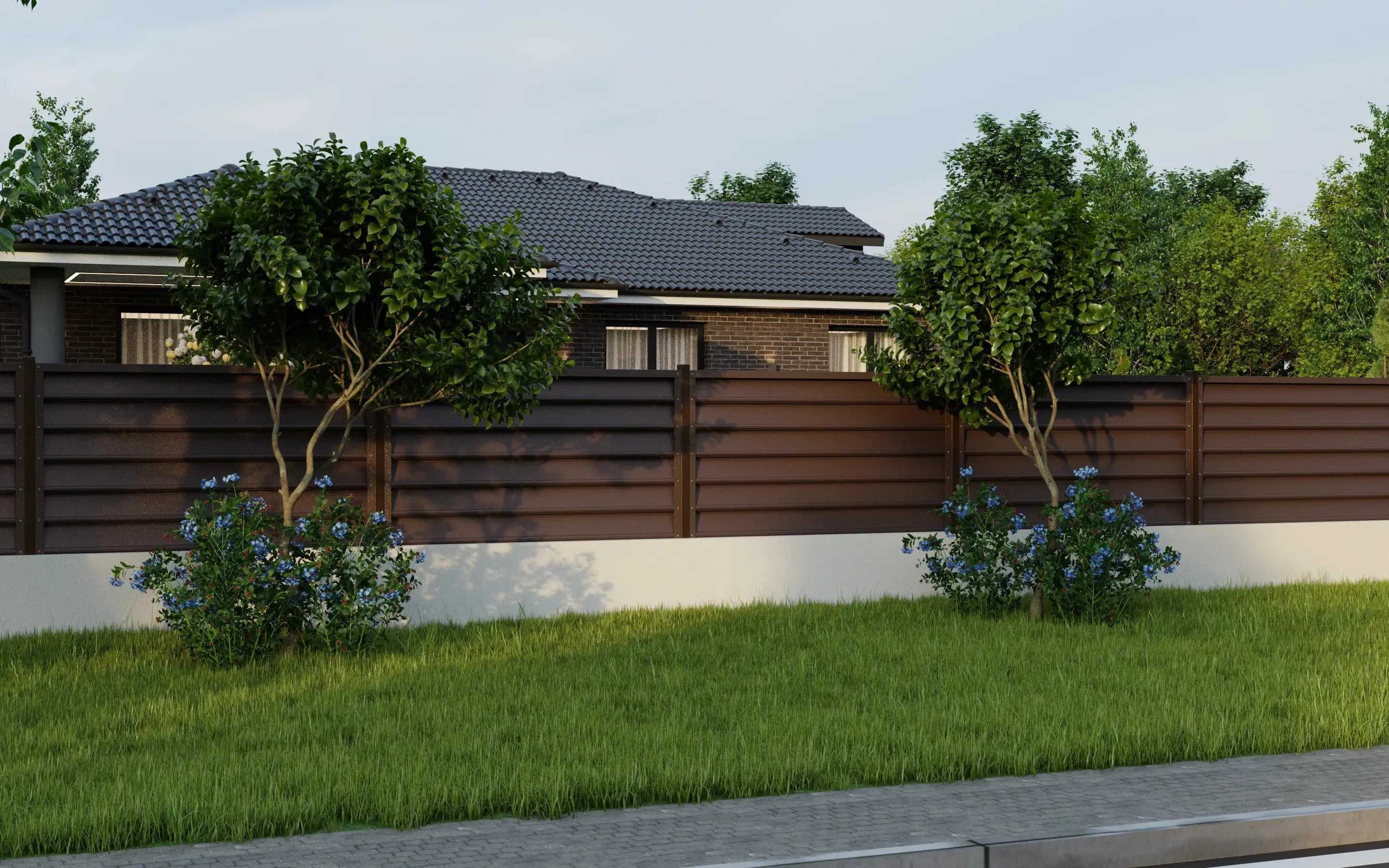 Fence Gamma | Brown RAL8017 Mavlli