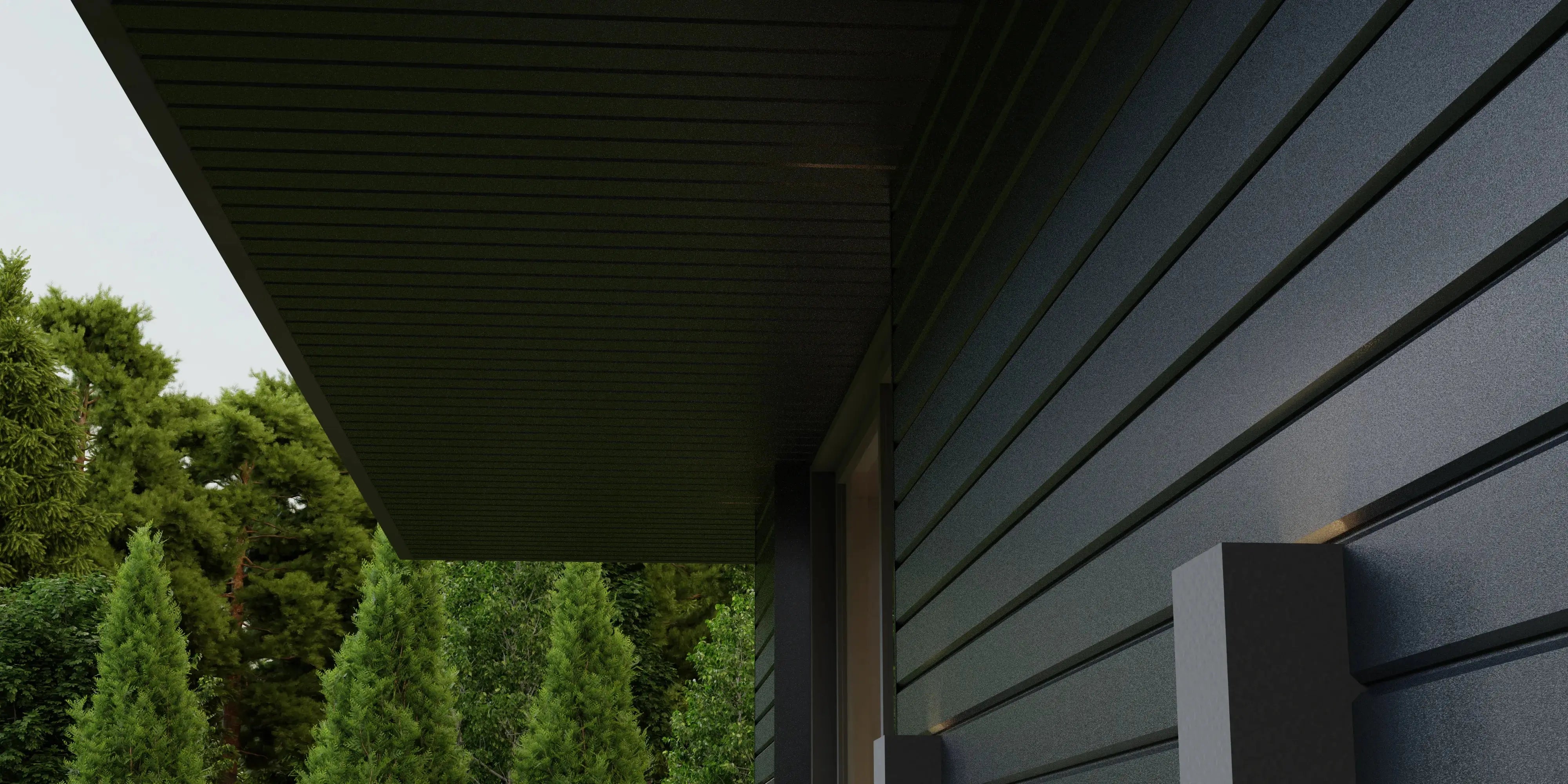Steel Sheet Cladding | Anthracite RAL7016 | 250x26 cm Mavlli