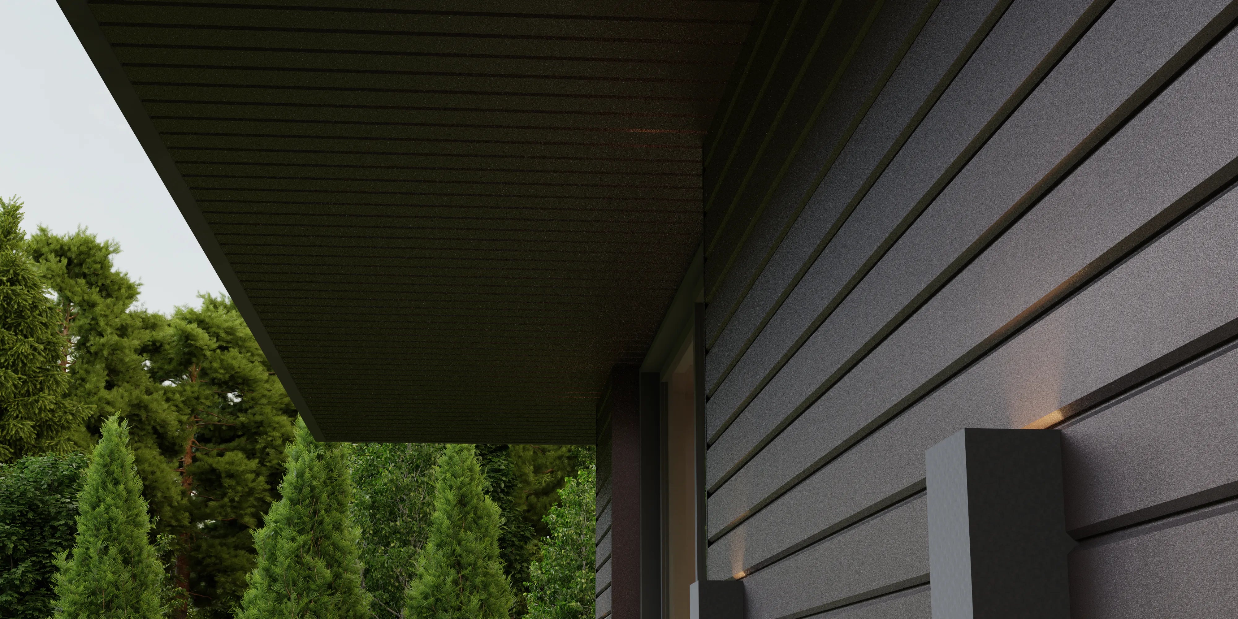 Bardage en Tôle d’Acier | Brun Chocolat | RAL8017