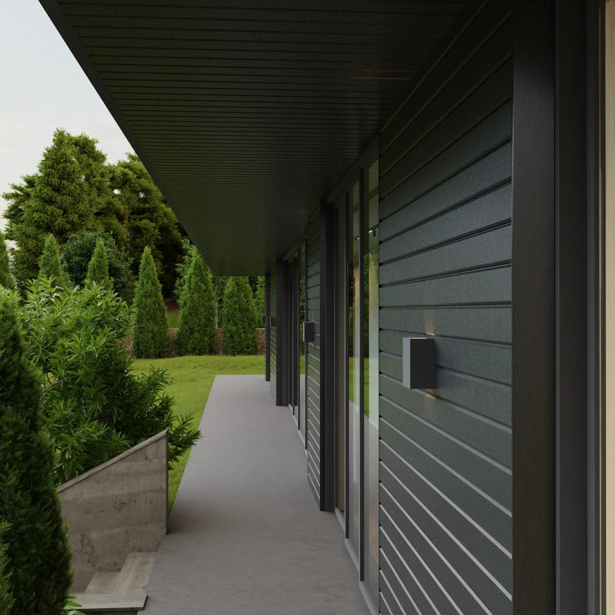 Bardage en Tôle d’Acier | Gris Argent | RAL7024