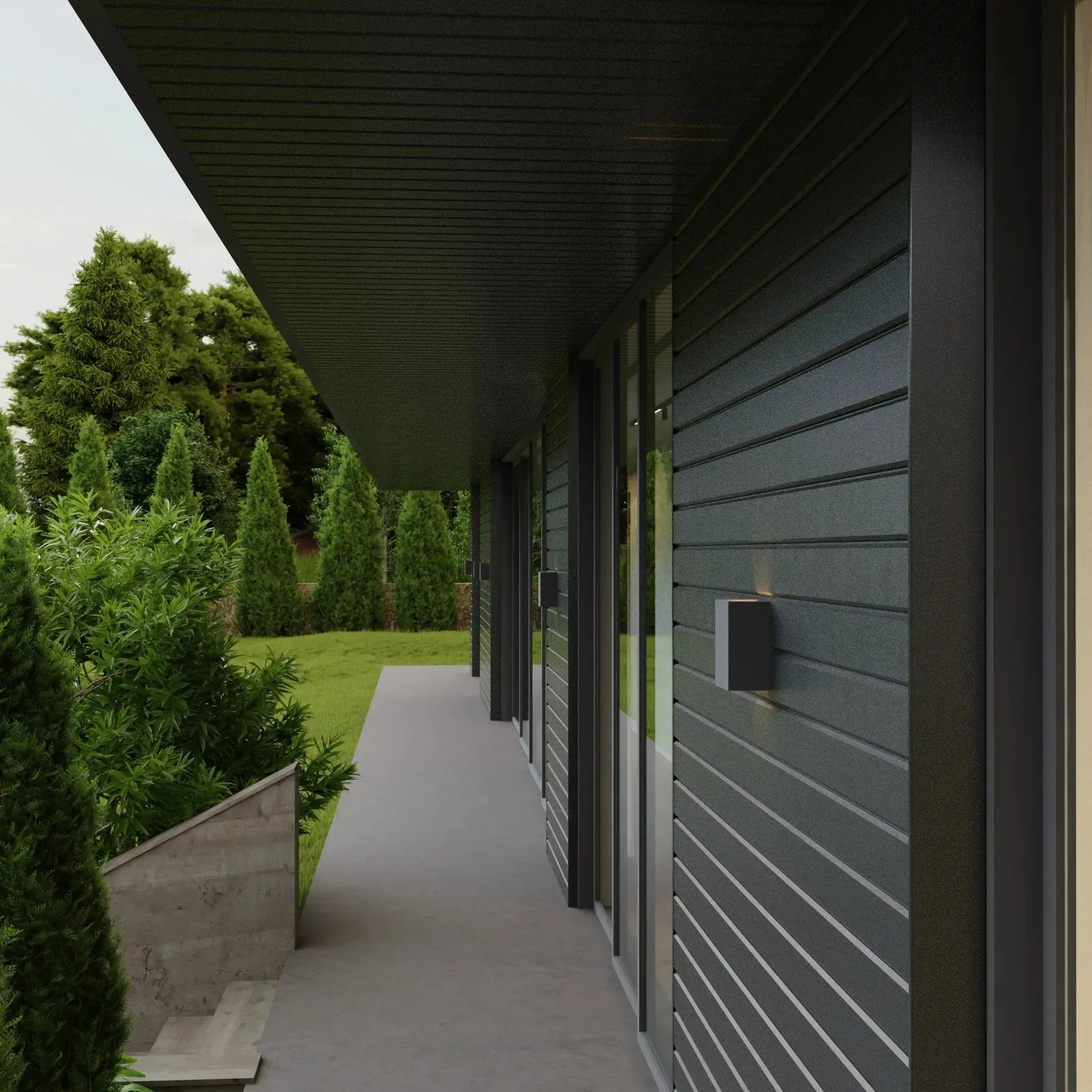 Steel Sheet Cladding | Grey RAL7024 | 250x26 cm Mavlli