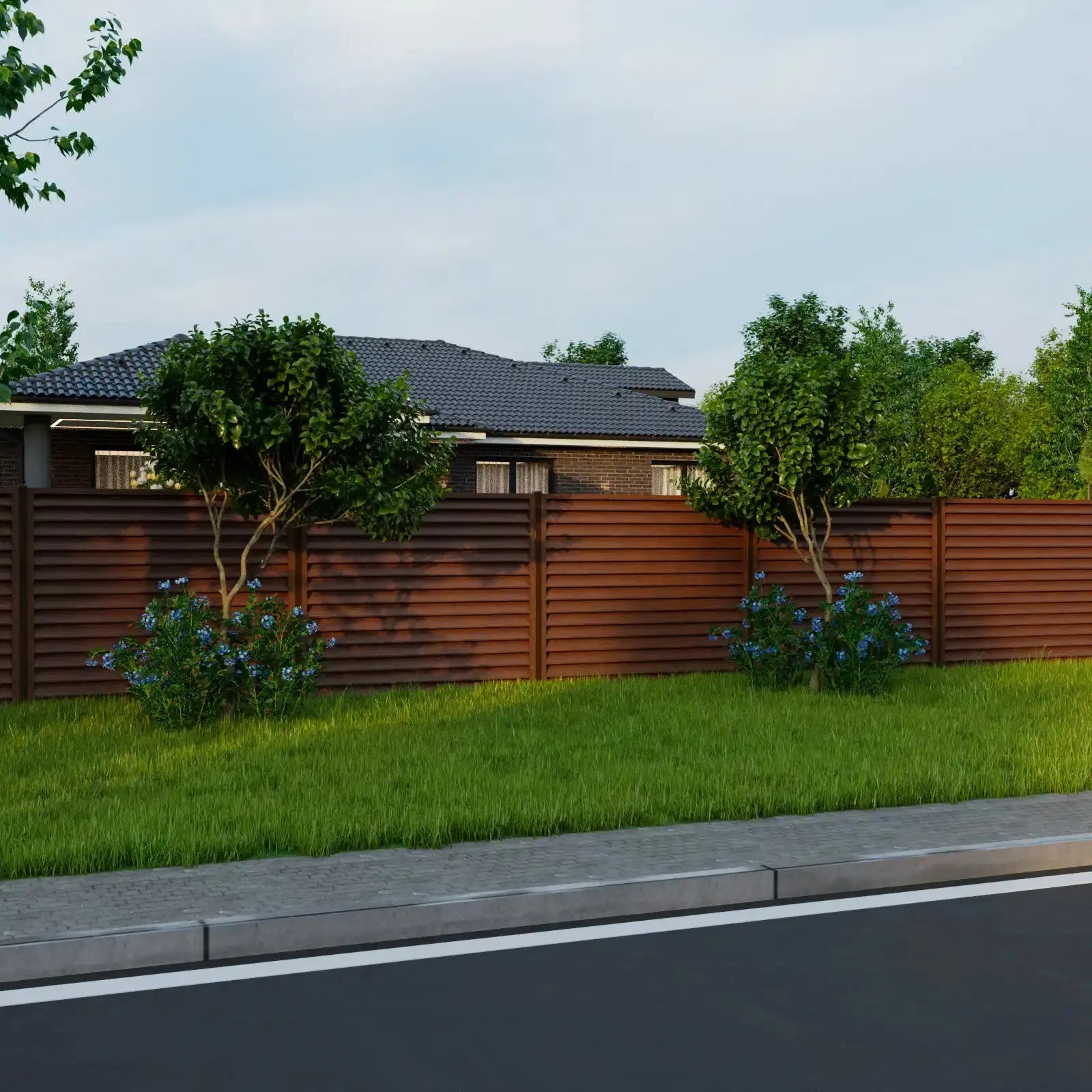 Fence Panel Sigma | Mahogany Mavlli
