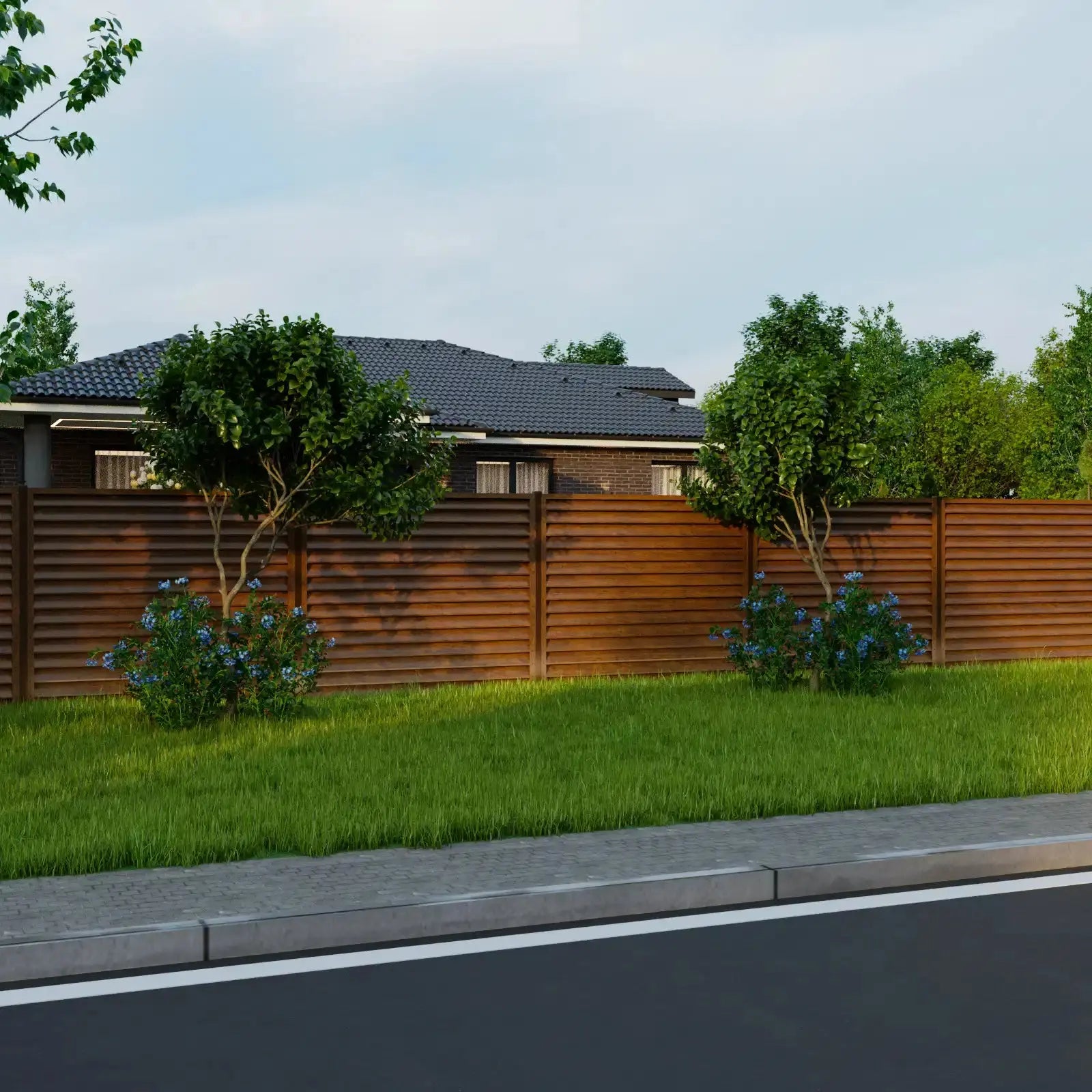 Fence Panel Sigma | Walnut Mavlli