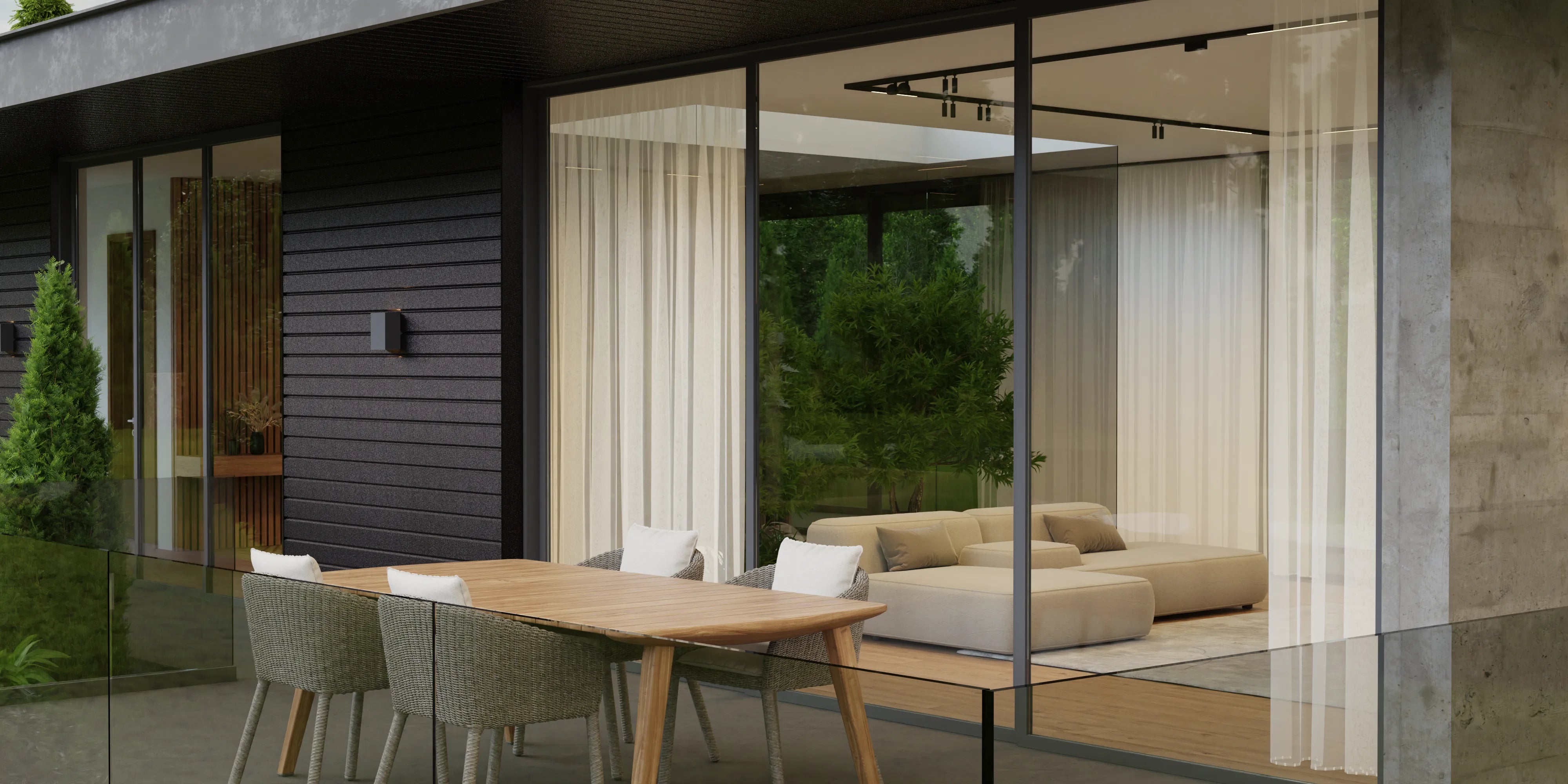 Bardage en Tôle d’Acier | Noir Métallique | RAL9005