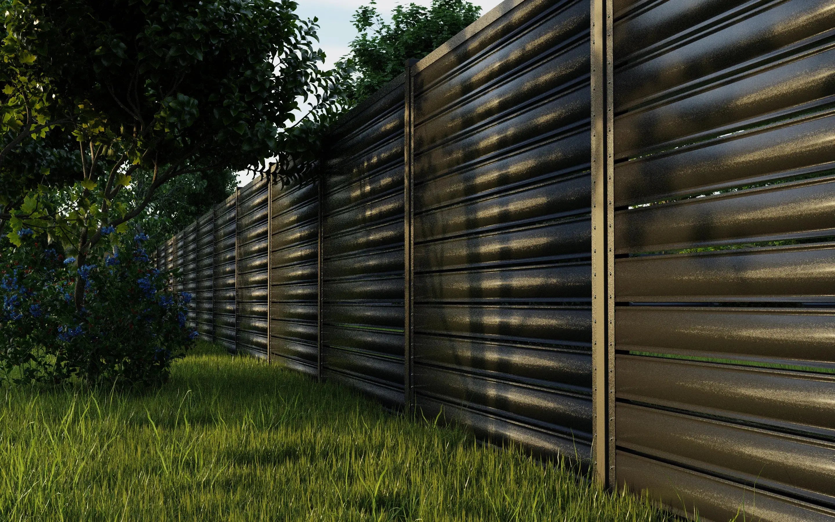 Fence Panel Terra | Grey RAL7024 Mavlli
