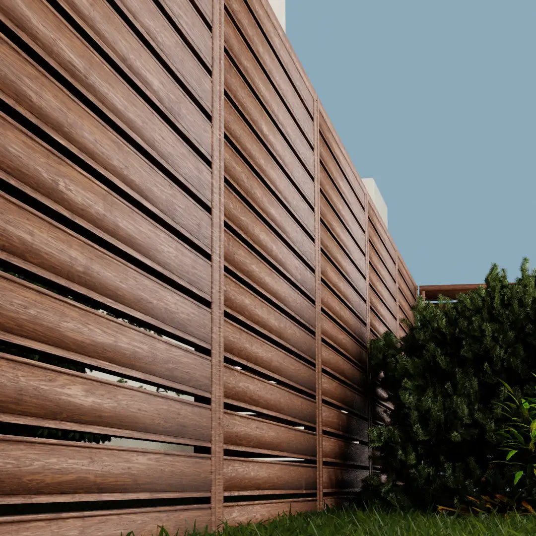Panneau de clôture Terra | Mahogany