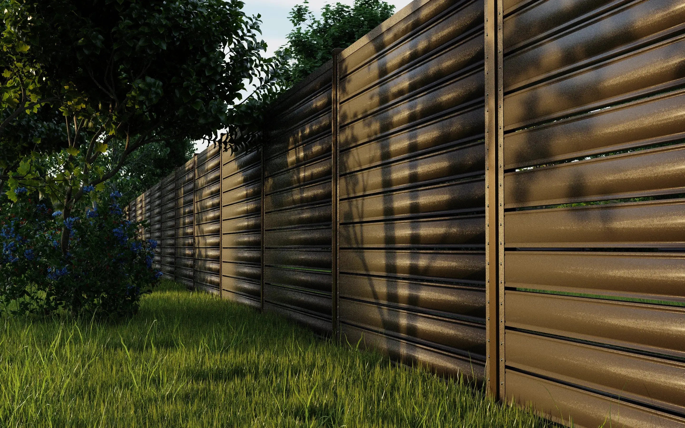 Fence Panel Terra | Brown RAL8017 Mavlli