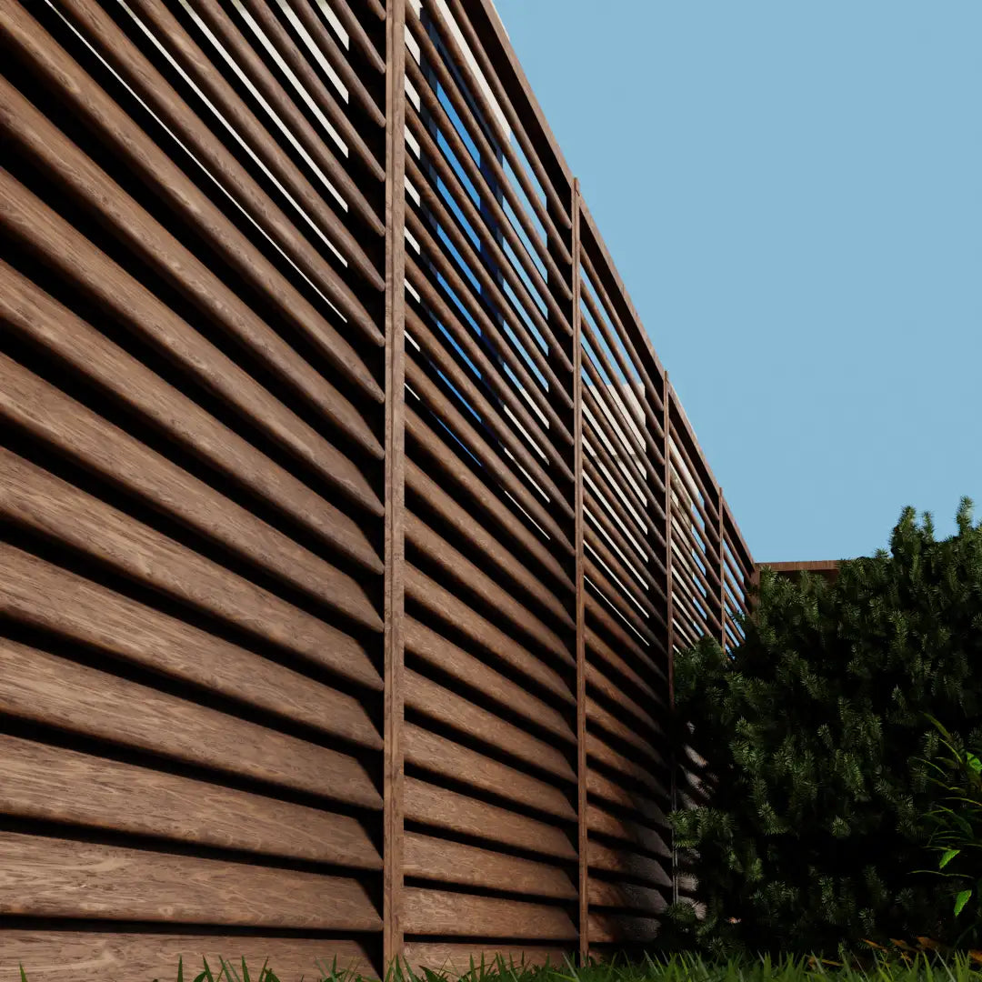 Panneau de clôture Sigma | Acajou