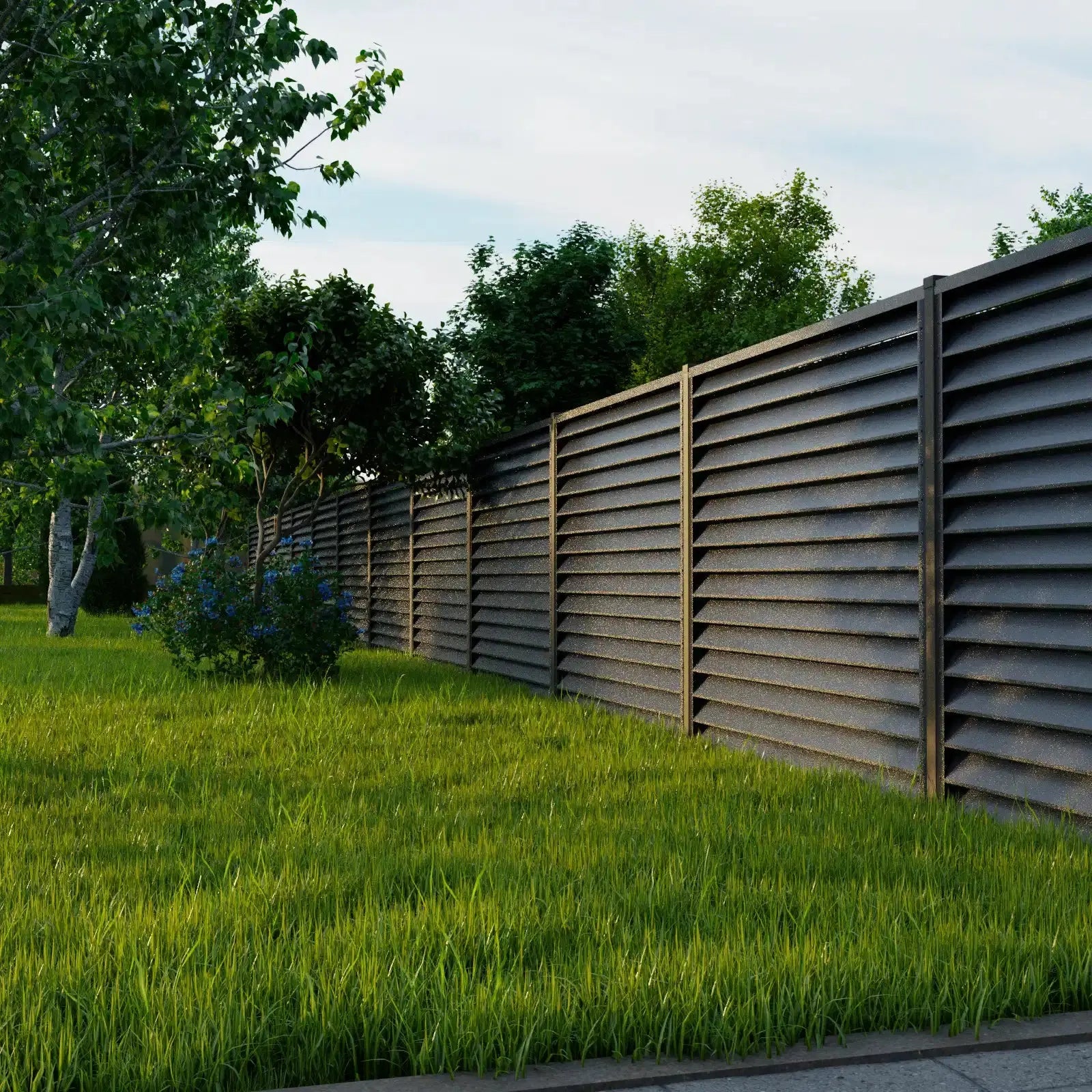 Fence Panel Sigma | Grey RAL7024 Mavlli