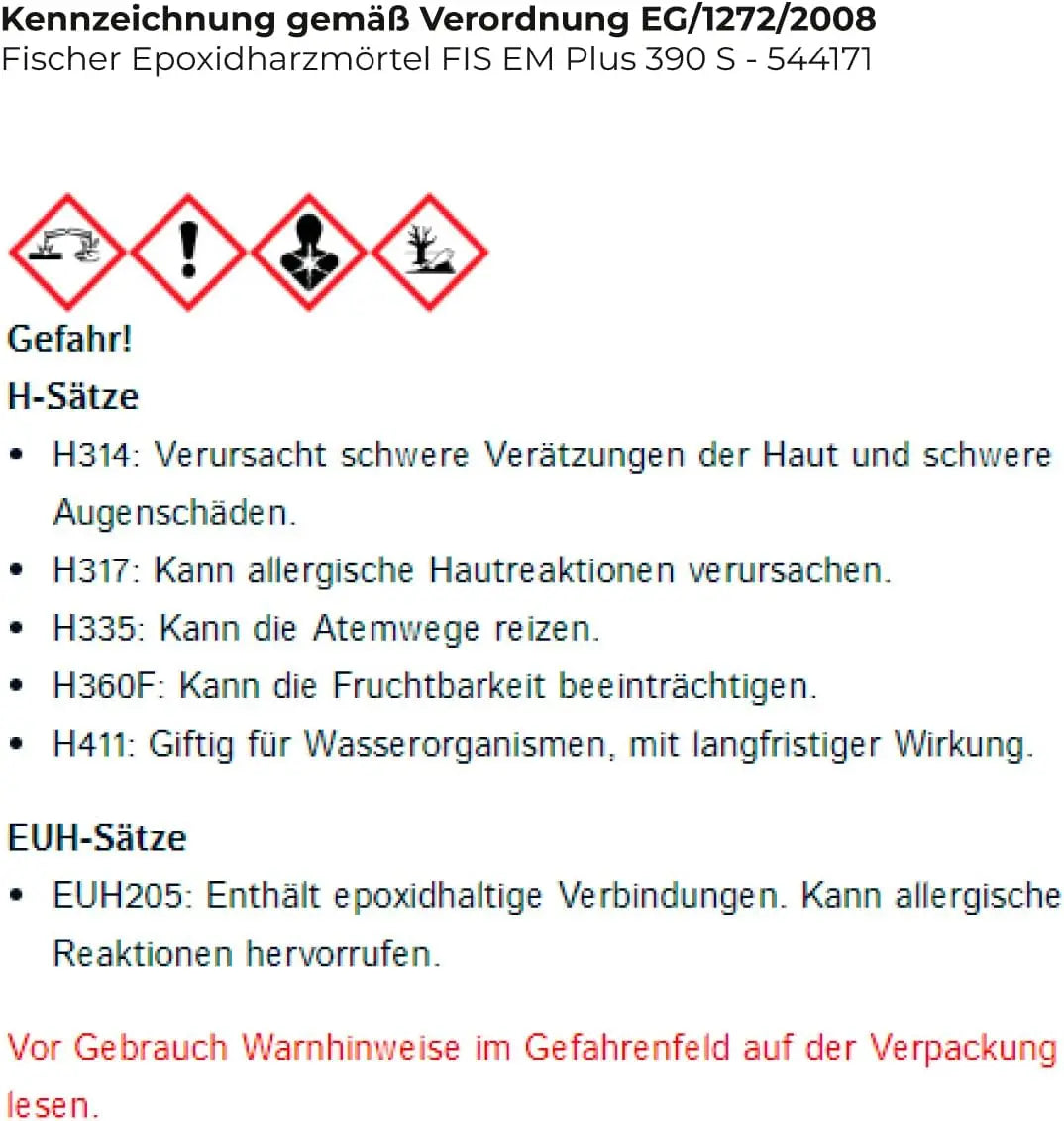 FISCHER Epoxy resin mortar Mavlli