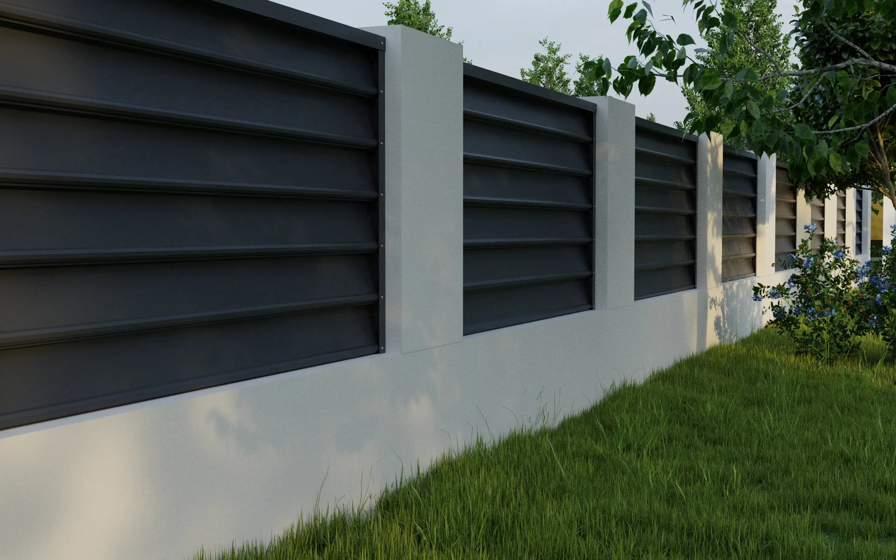 Fence Gamma | Grey RAL7024 Mavlli