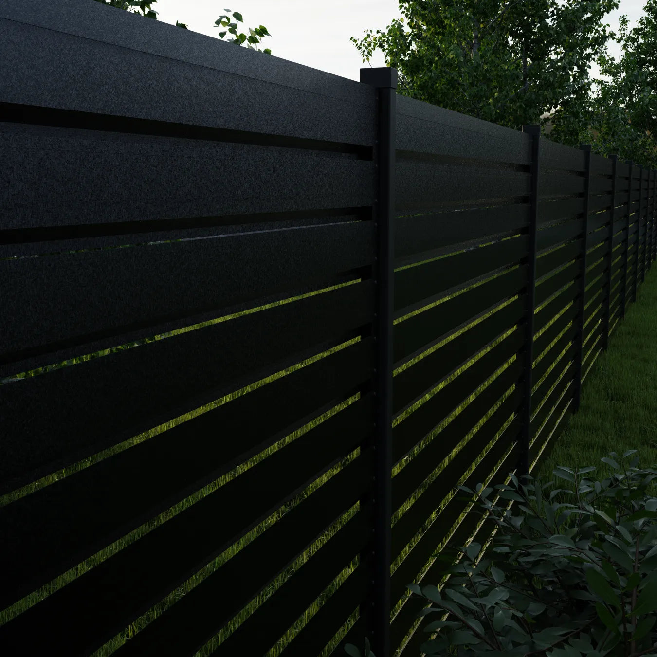 Panneau de clôture Rombo Mini | Gris argent métallisé | RAL7024