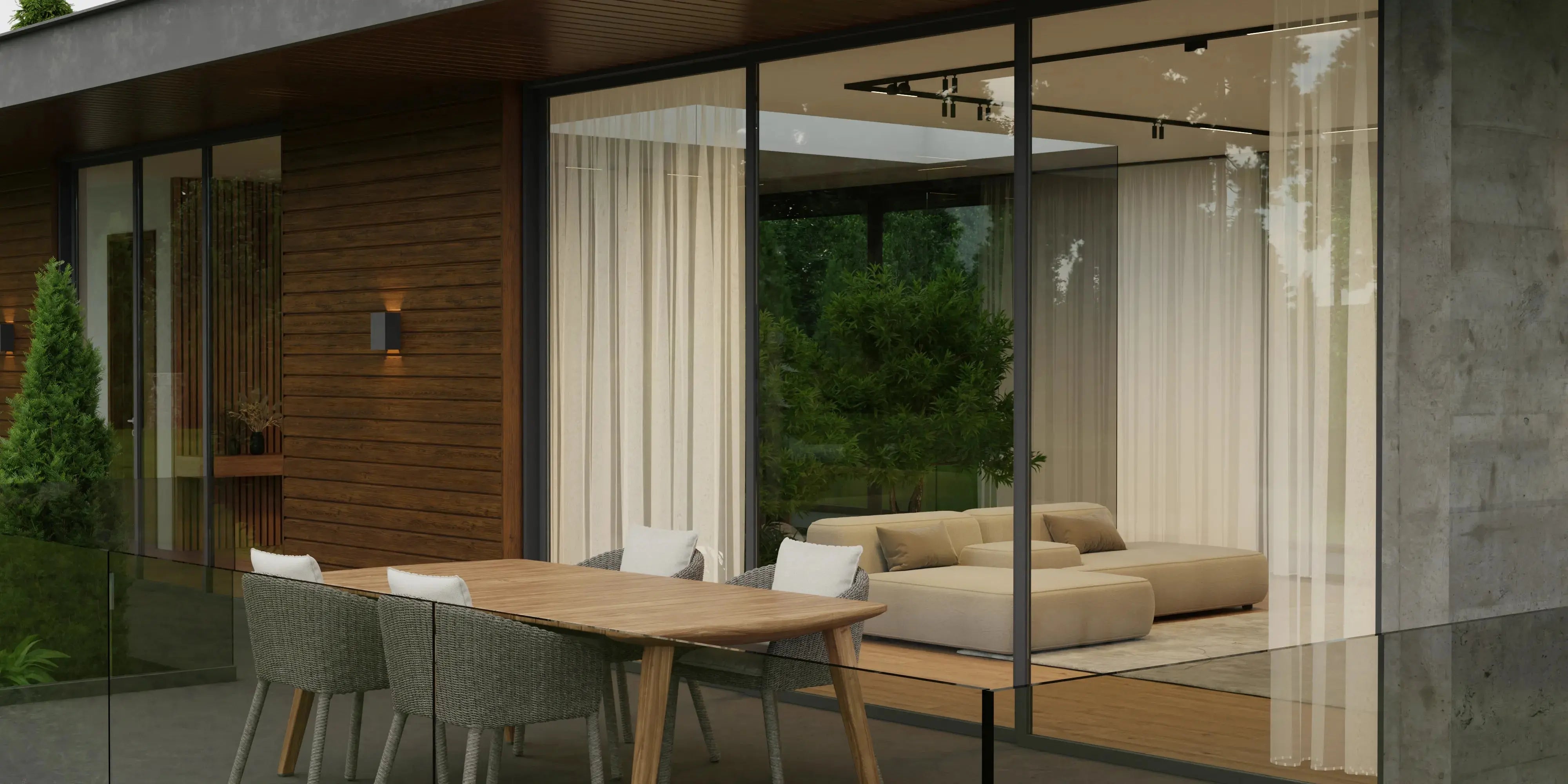 Steel Sheet Cladding | Walnut | 250x26 cm Mavlli