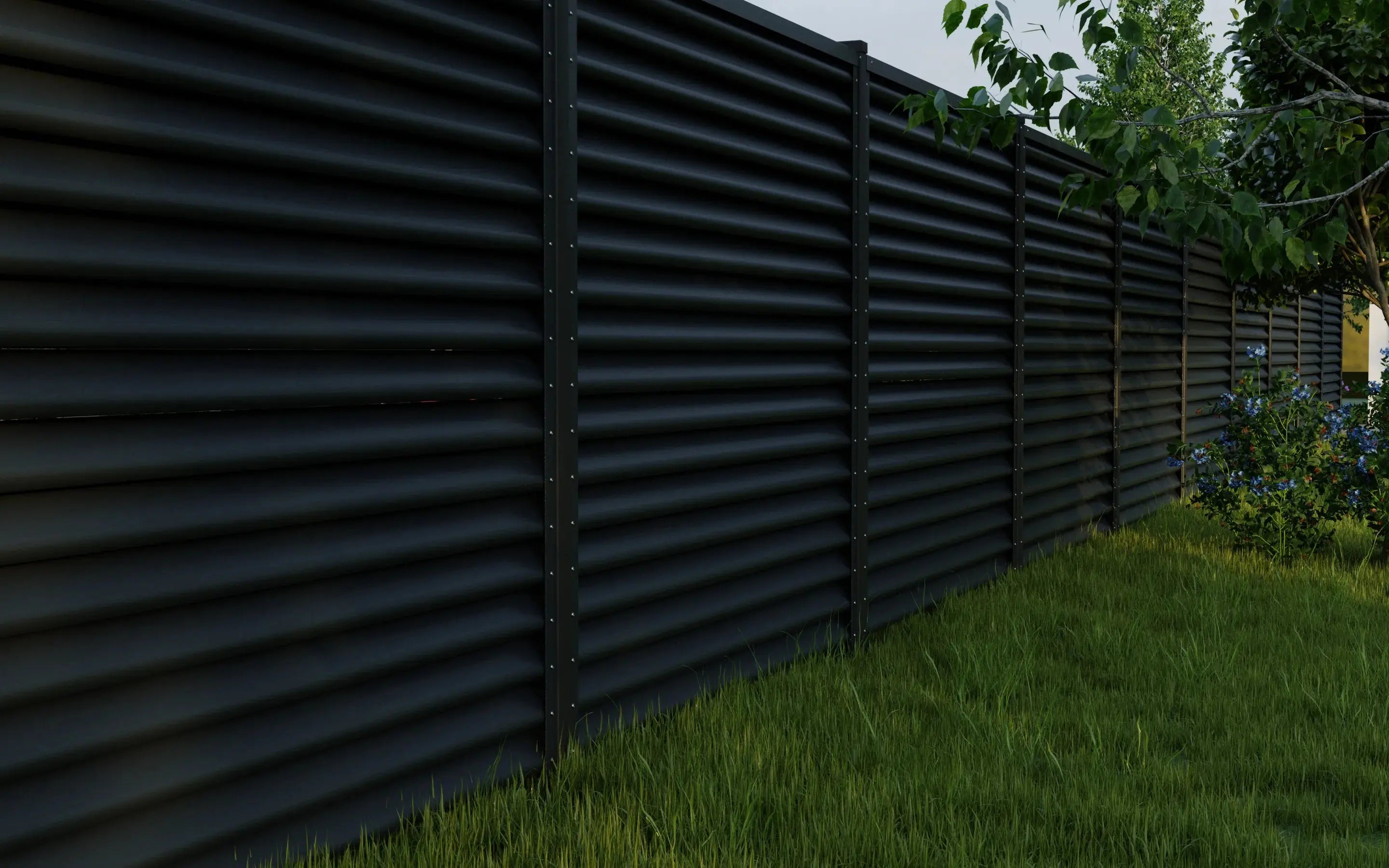 Fence Panel Pyramid | Anthracite RAL7016 Mavlli