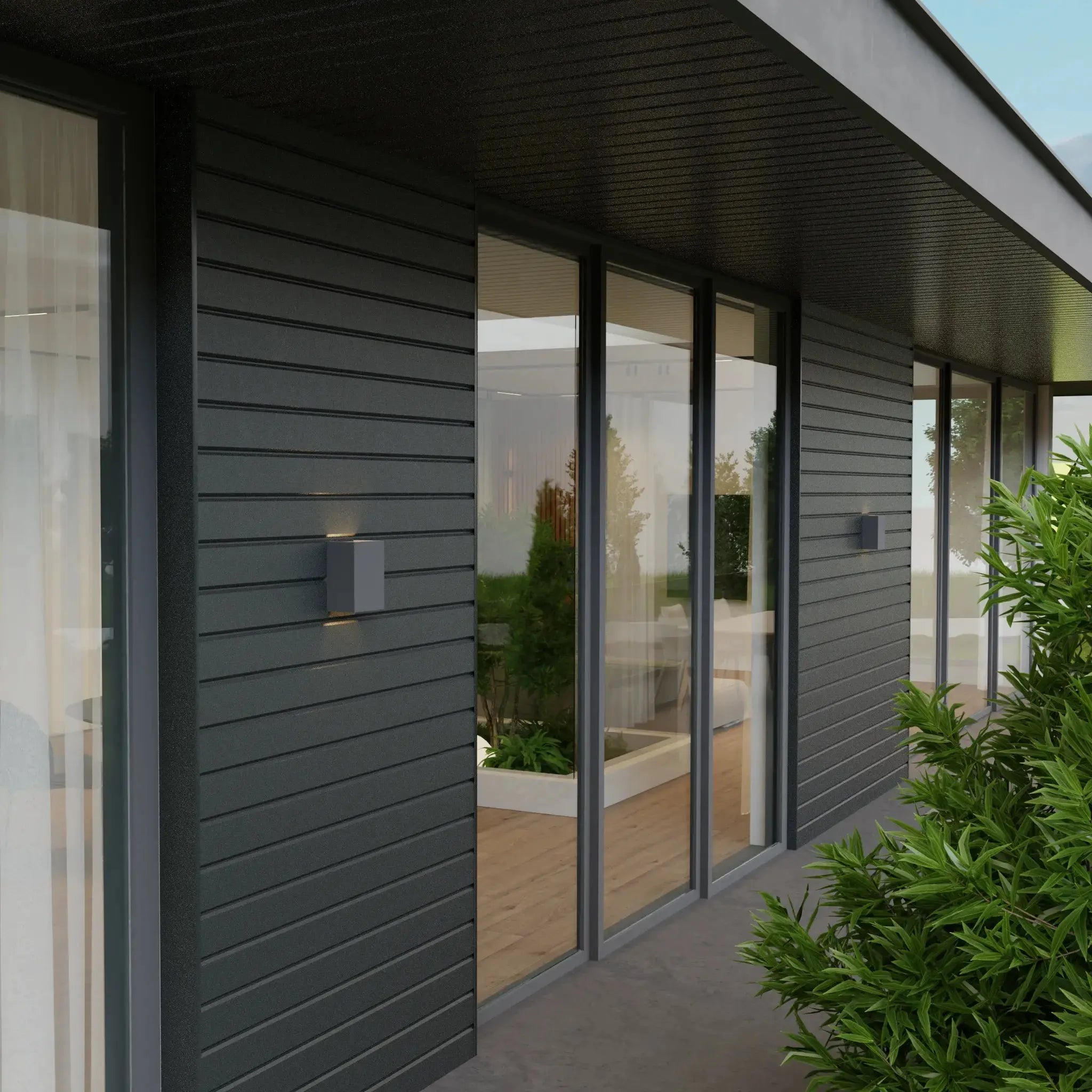Steel Sheet Cladding | Grey RAL7024 | 250x26 cm Mavlli