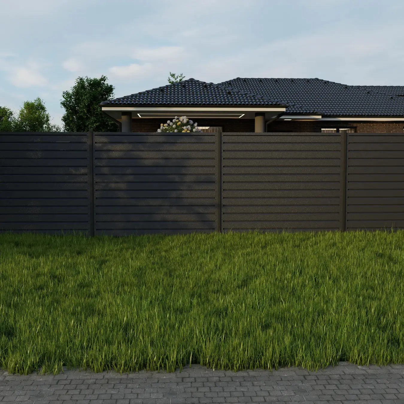 Fence Panel Rombo Mini | Grey RAL7024 Mavlli