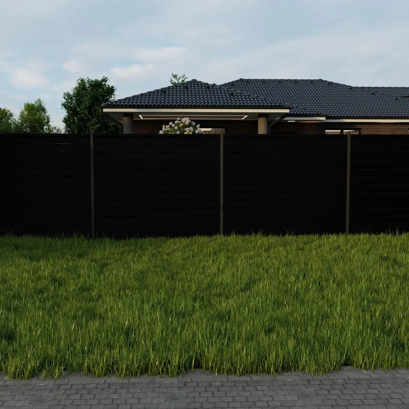 Fence Panel Rombo Mini | Black RAL9005 Hi-Mat Mavlli