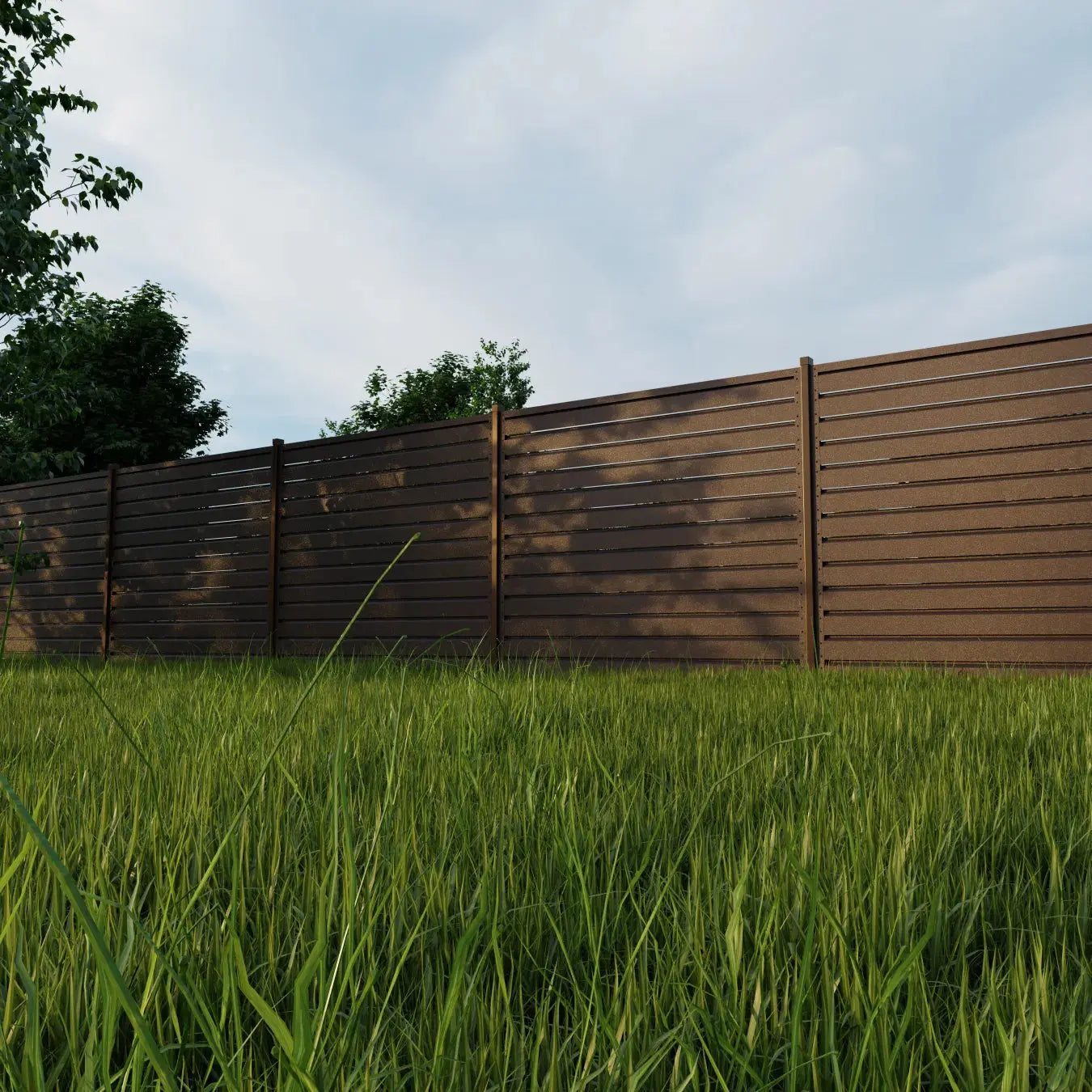Fence Panel Rombo Mini | Brown RAL8017 Mavlli