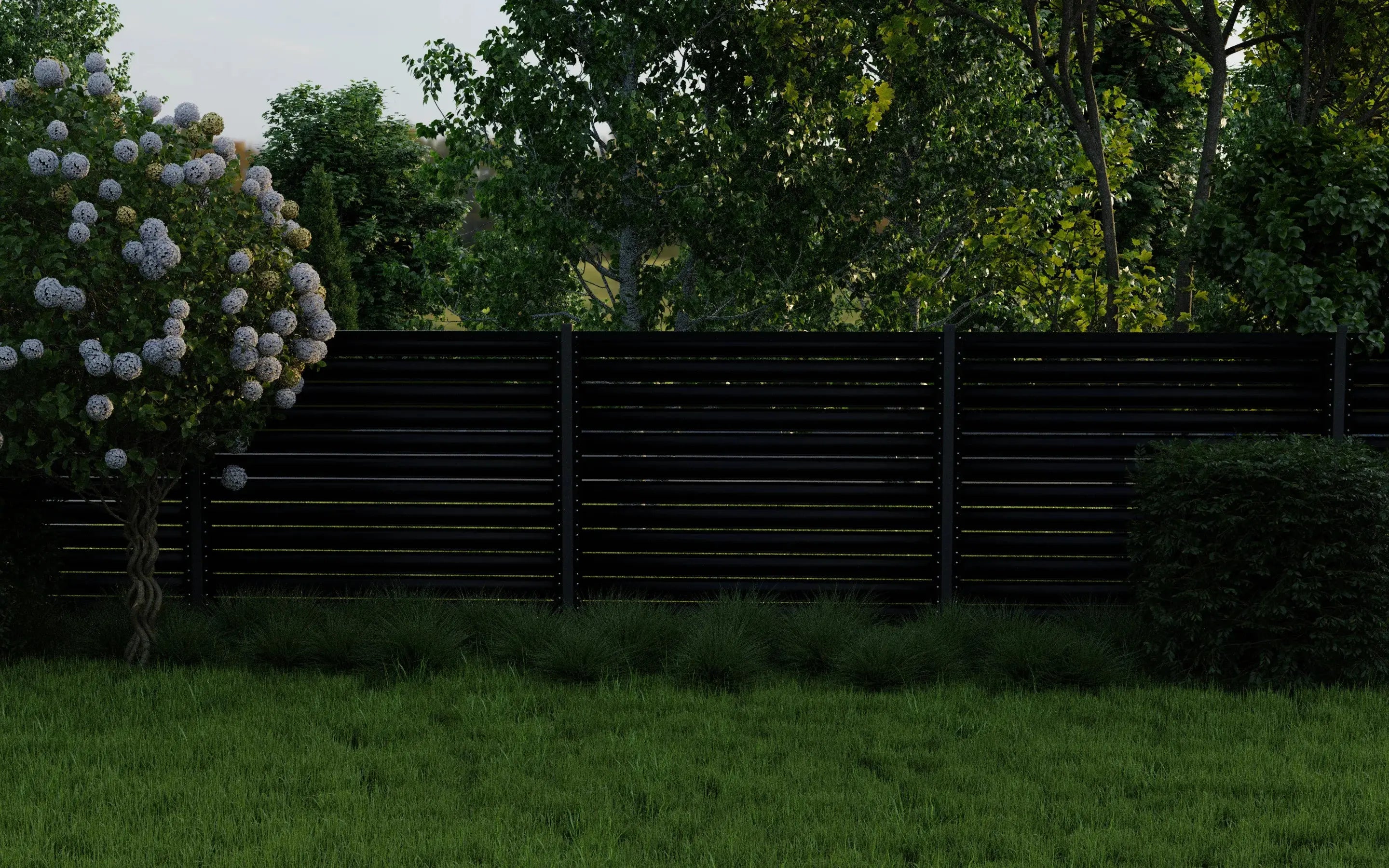 Fence Panel Terra | Black RAL9005 Hi-Mat Mavlli