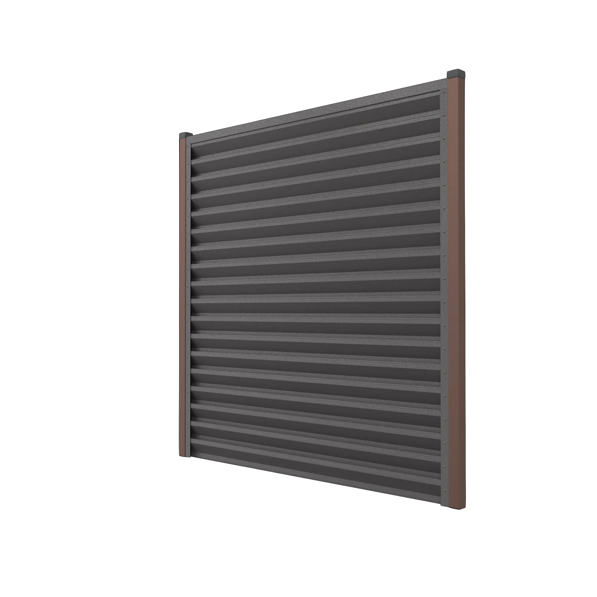 Schuttingpaneel Atlas | Donkerbruin | RAL8019