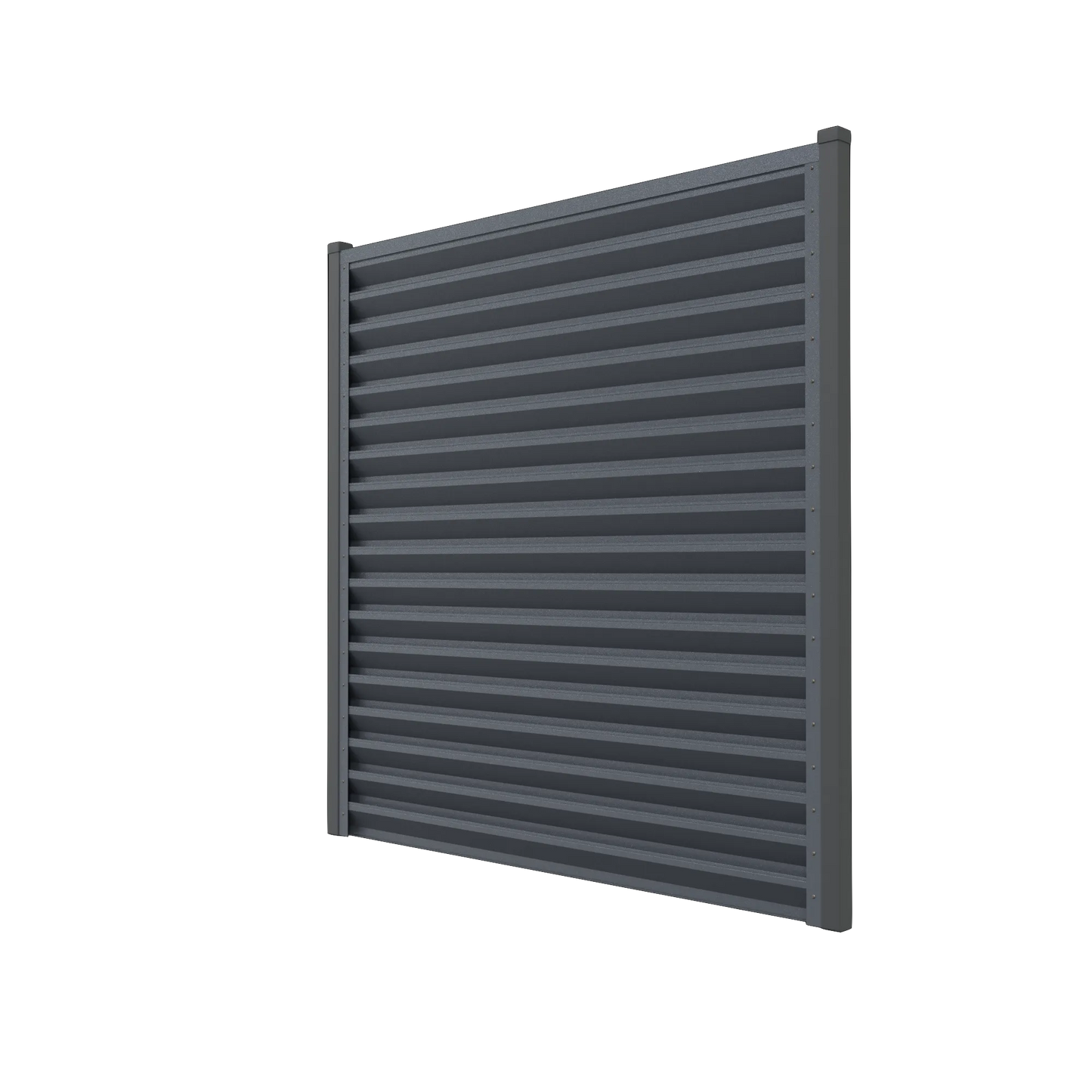 Panneau de clôture Atlas | Gris argenté | RAL7024