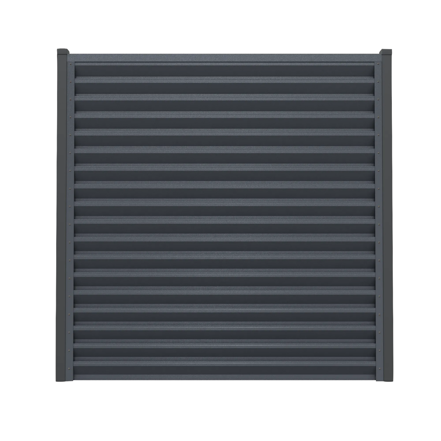 Panneau de clôture Atlas | Gris argenté | RAL7024