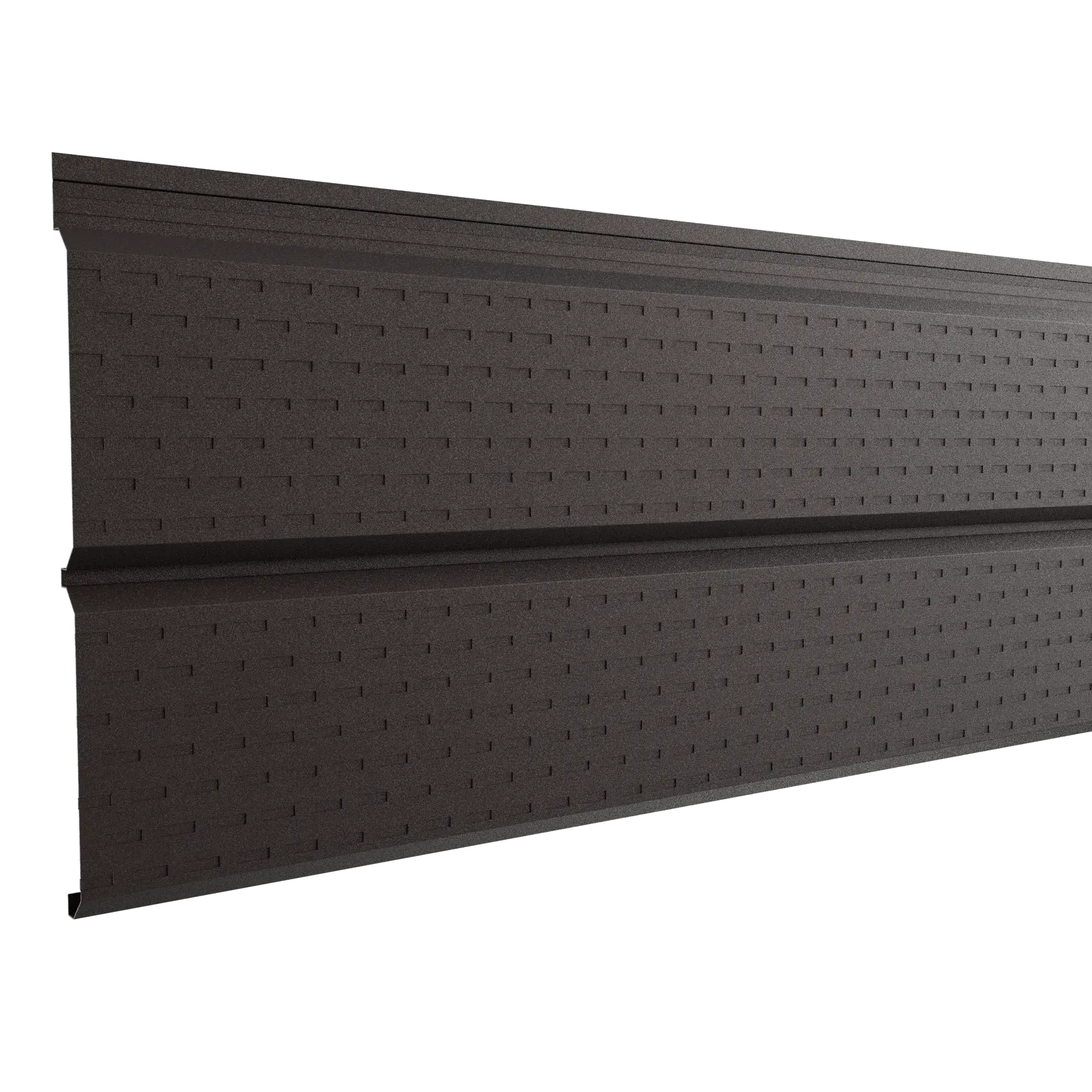 Perforated Steel Sheet Cladding | Brown RAL8017 | 250x26 cm Mavlli
