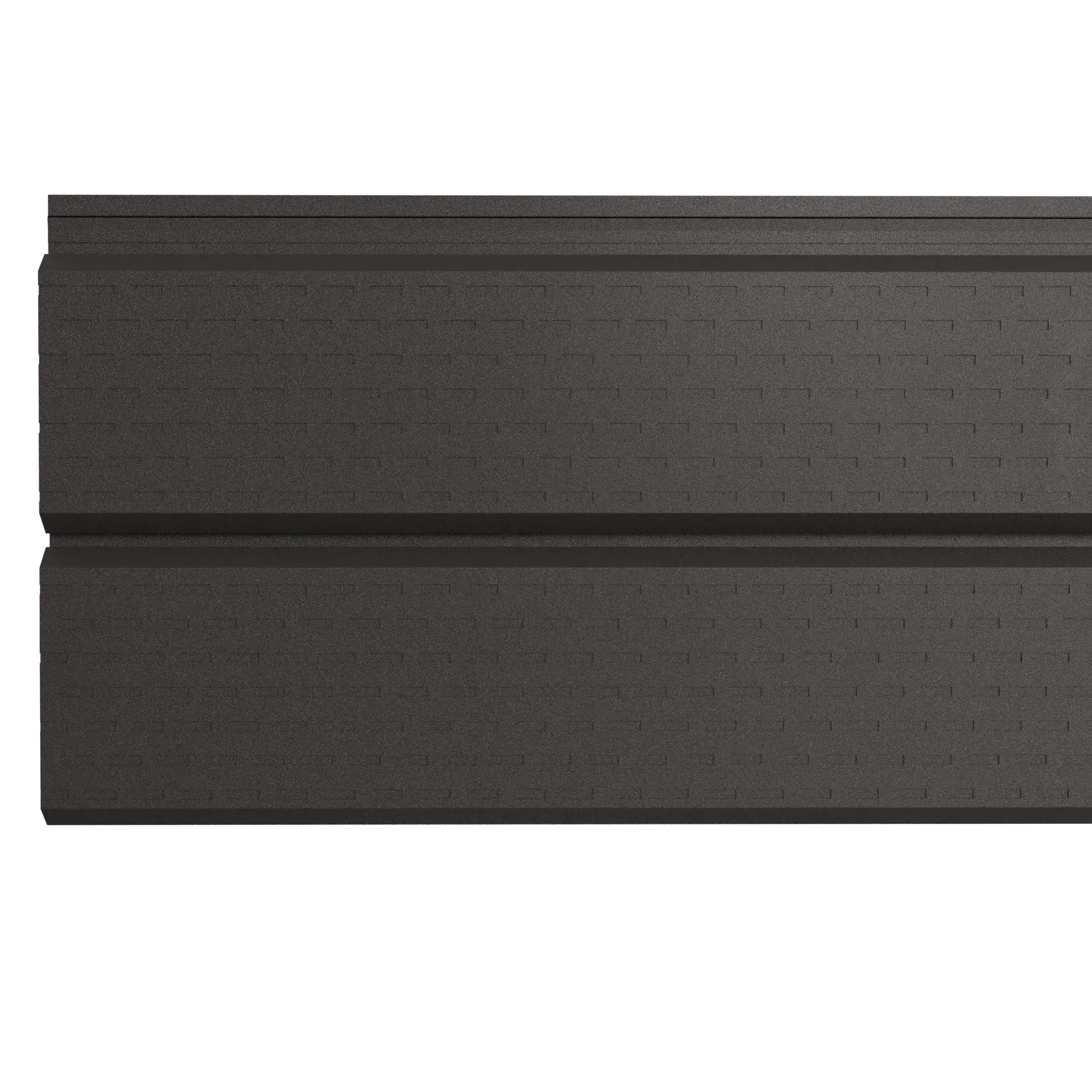 Perforated Steel Sheet Cladding | Dark Brown RAL8019 | 250x26 cm Mavlli